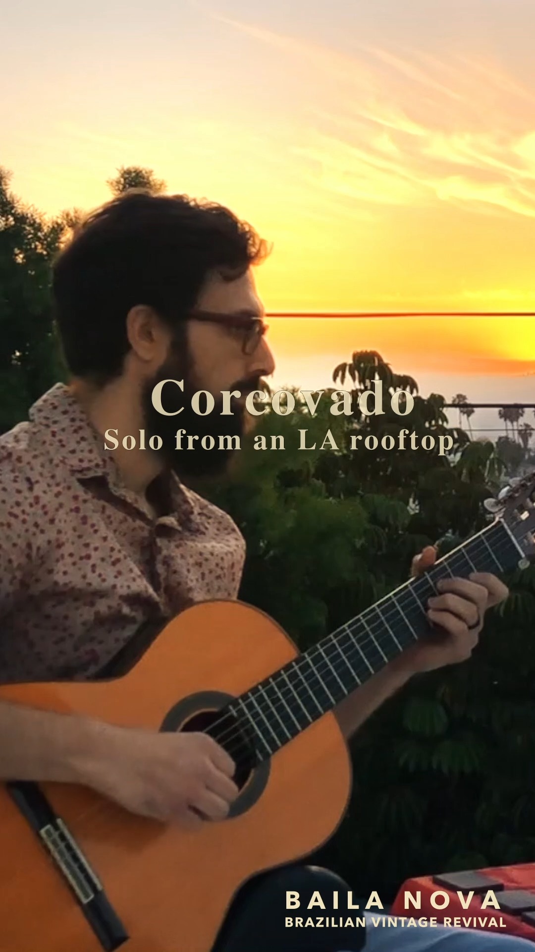 Dave recorded this beautiful solo from his rooftop in LA while we were on our porch in the desert. Somehow, it still feels like we were all in the same room. ❤️ #bossanova #jobim