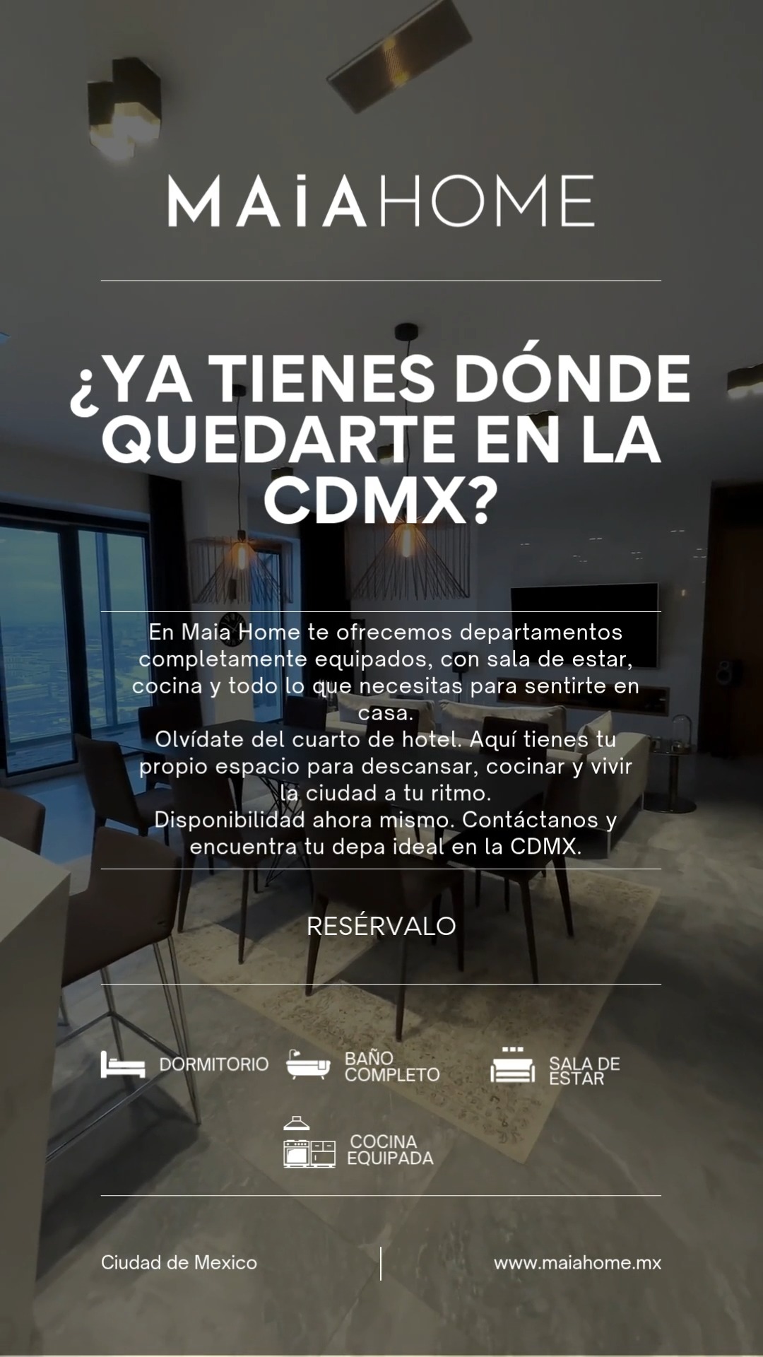 Tu próximo espacio en la CDMX ya te está esperando. 🏙️🤍
Contamos con departamentos disponibles en ubicaciones privilegiadas, pensados para quienes buscan comodidad, privacidad y una experiencia diferente durante su estancia.
Ya sea por unos días o por una temporada, encuentra el lugar ideal para vivir la ciudad a tu manera.
📲 Escríbenos y conoce nuestras opciones disponibles.
#MaiaHome #LuxuryLiving #CDMX #Polanco #Condesa #LuxuryStay #TravelBetter #DepartamentosDisponibles #ViveMaia #StayWithStyle