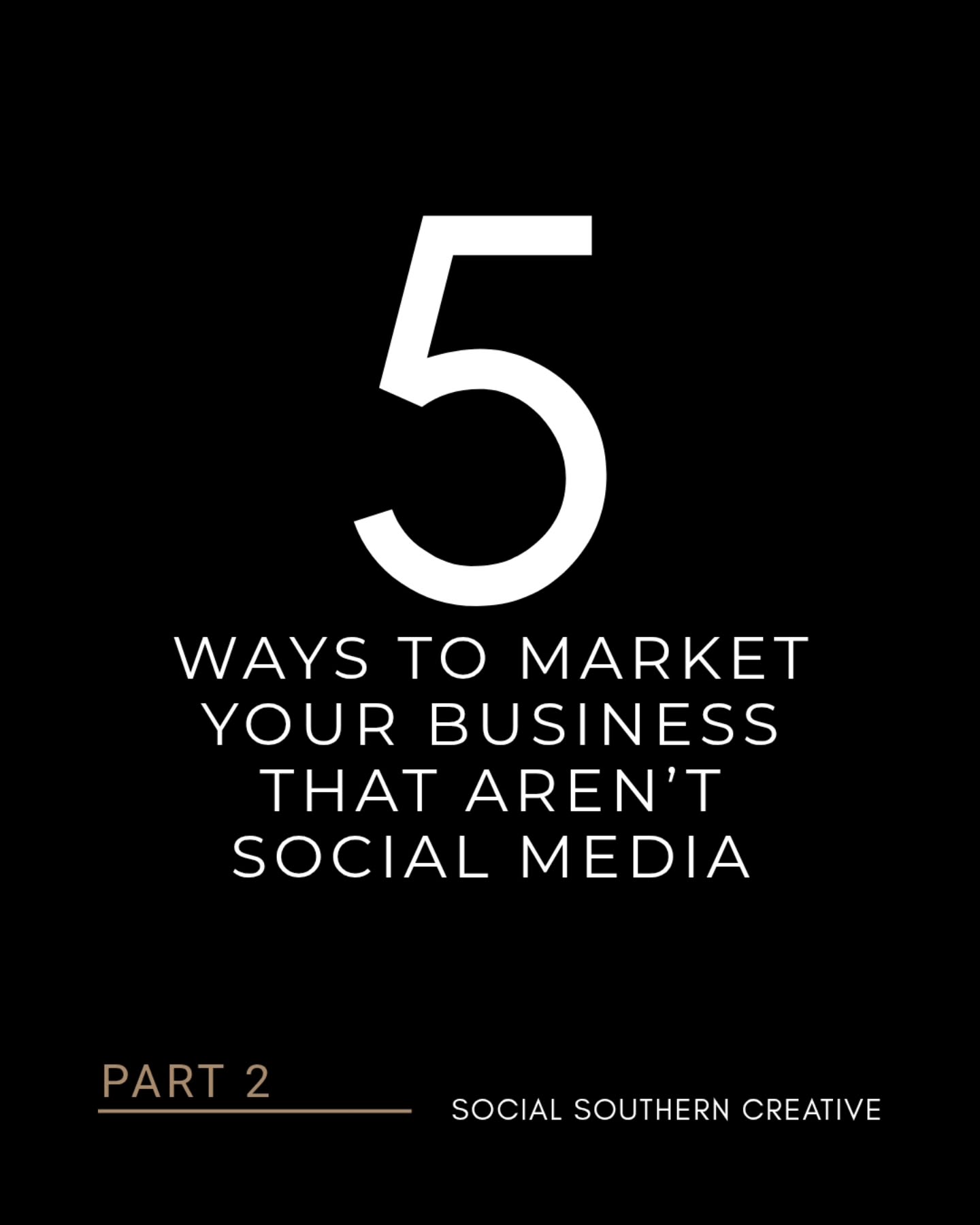 This week we are exploring ways you can market to your local community.
The more recognizable a business is the more trust the brand generates. Here are some niche ways you can saturate your brand in your local community.
1.Billboards
2.Car wraps
3.School Field Banners
4.Yard Signs
5 Volunteering
Just to be clear, these probably aren’t for you if you are an online/remote business or a primarly B2B company.
If you are wanting to expand your marketing efforts to reach more local clients but unsure of where to start - Slide into our DMs, we are always free to answer a quick question. If you need a little more help, we offer one-on-one consultations catered to your businesses needs, monthly coaching to keep you on track and full marketing management if you’re ready for a break.
Let us know which strategy you want to hear more about!
#MoreThanSocialMedia #SocialMediaMarketingAlternatives #SmallBusinessMarketing