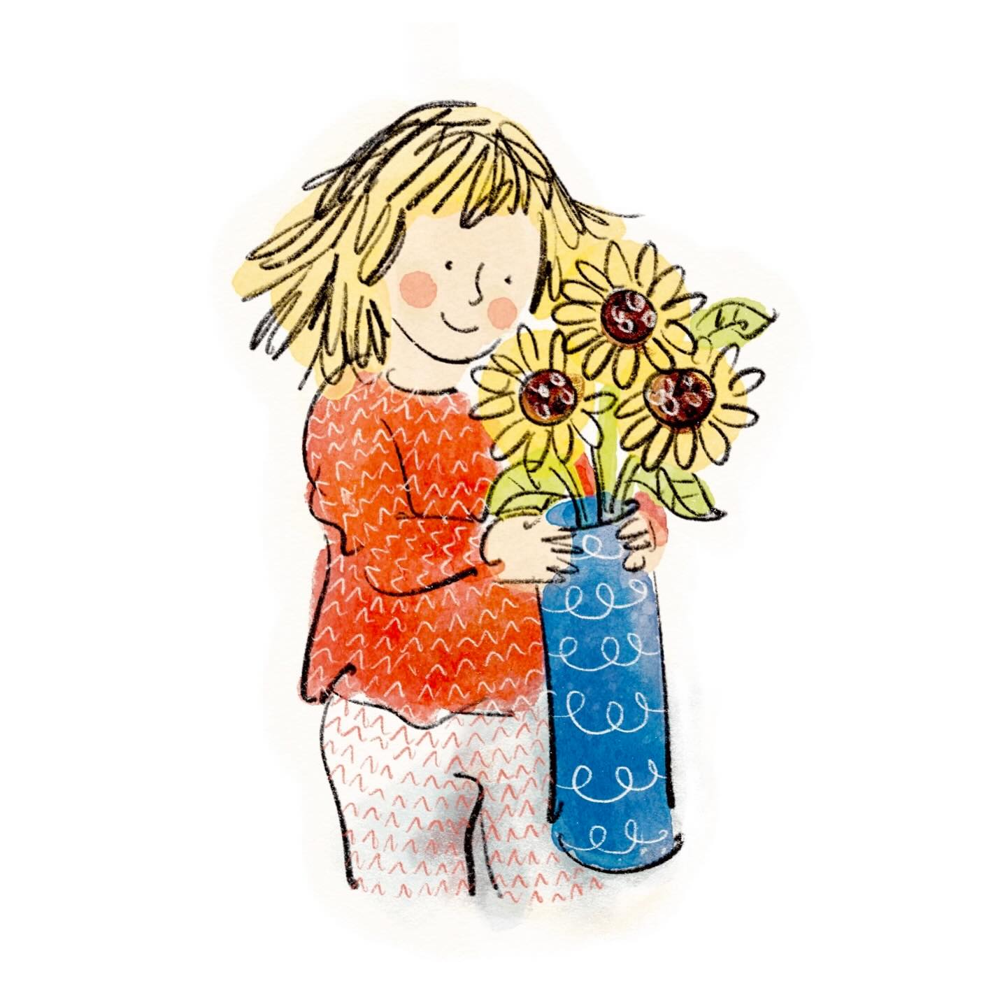 A little sneak peek at a very special project I’ve been working on recently. ✨
Over the last few months I’ve been illustrating a picture book for Barty Books.
I don’t want to give too much away but it’s a lovely story about a little girl and her cat who have an adventure. It has been great fun to illustrate.
What makes this project particularly special and moving though is the story behind it.
The book was written by Jessie and Molly’s mum, Jill, back in the 1980s. Sadly, Jill was killed as a victim of domestic violence before she ever had the chance to fulfil her dream to become a published children’s author.
Many years later, her daughters found her manuscripts of different stories and decided to try and publish in her memory.
I’ve mostly worked with Jessie throughout the project, the little girl in the story is actually named after her! Neither of the sisters comes from a publishing background, so there has been a lot of learning, fundraising and working things out along the way. It was a passion project that immediately resonated with me, as I could tell how much love has been put into bringing their mum’s story to life. One of my favourite details is the sunflowers, which were included in memory of Jill, as they were her favourite flowers. 🌻
It’s been a real honour to help bring their mum’s story to life, and I’m looking forward to sharing more once the book is published!
It would be lovely if you’d like to share the journey, so please do give @bartybooks a follow and support this amazing project! ❤️
#goodshipillo #goodshippicturebooks #indiepublishing #selfpublishing #picturebookillustration