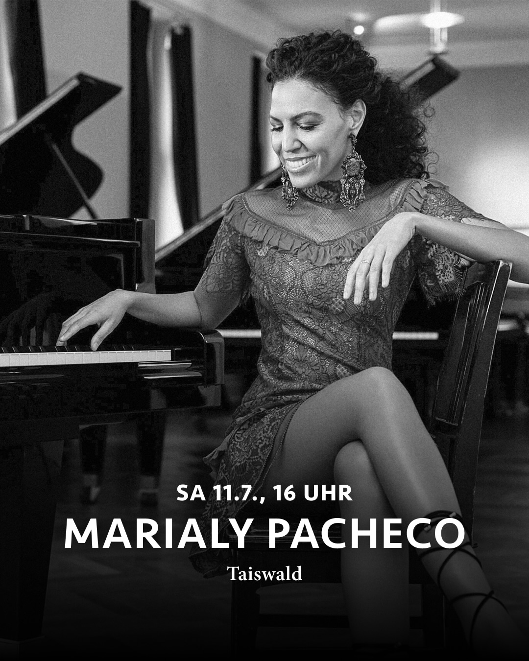 @marialypacheco @festivaldajazz @stmoritz July 11, 2026 at Taiswald @pontresina_engadin
Free admission