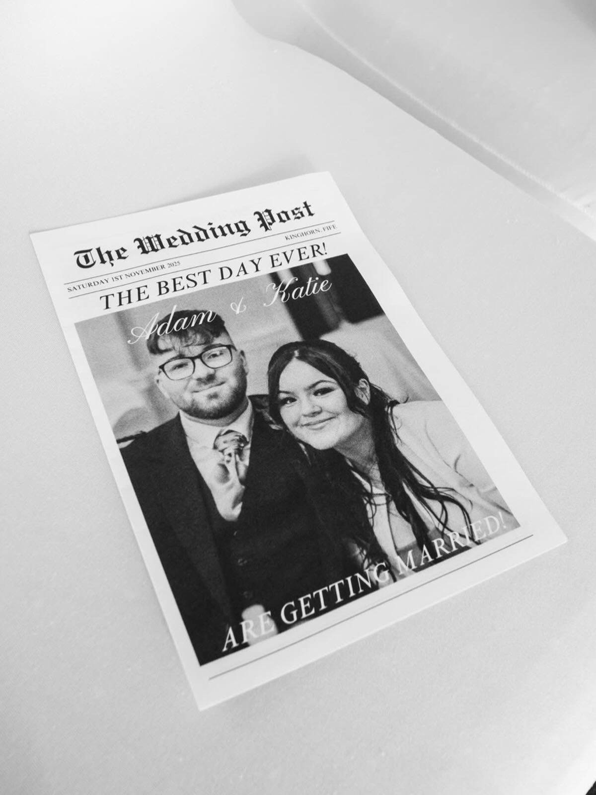 Wedding newspapers 🥰