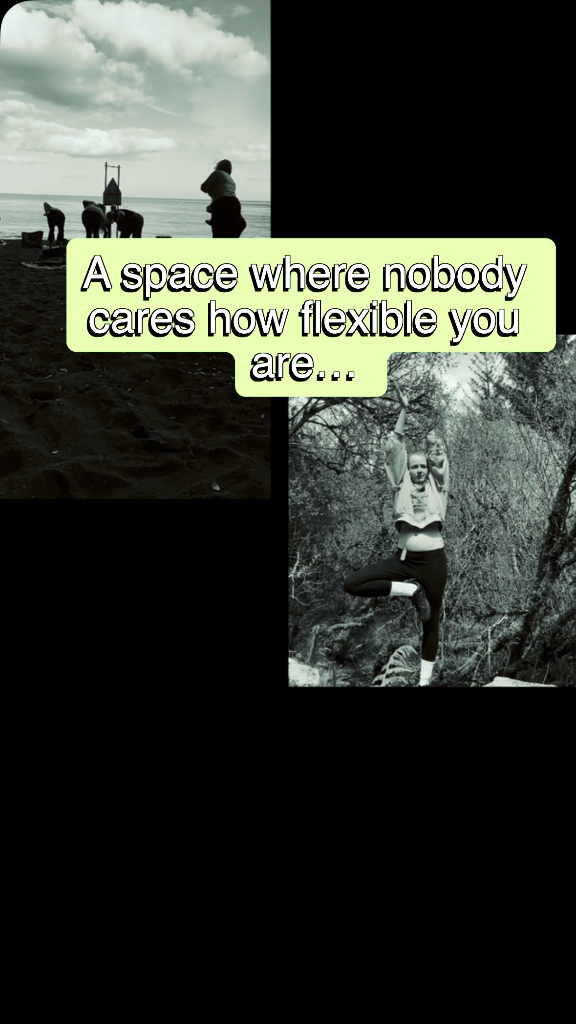 You don’t have to be flexible or perfect to show up, and I promise you not a single person in my class is caring.
It took me years to get to where I am in my yoga journey, I could “try harder” and get those perfect splits, but honestly I’m not that bothered, I’m more concerned with showing up and showing love to my body. Real yoga teaches us to let go of ego and to show ourselves kindness, not comparing ourselves to those with different features to us.
If you want a yoga class where you feel comfortable in your body and un judged, a place to full land and relax around a community of women then my class is for you.
Monday 6.30-7.30 - Online - booking required.
Tuesday 7-8pm - Corbyn head, Torquay(weather permitting or inside location)
Wednesday 10.30 - 11.30 - Birth from Within studio, Market Street, Torquay
Saturday 10.30-11.30 (Children/Pregnancy welcome) - Birth from Within studio, Market Street, Torquay @birthfromwithin1
I also have yoga/sound full moon beach sessions available through @darcysophiaholisticalchemy
Online classes £5 , In person £10 - if money if a barrier please contact me privately as money shouldn’t be a barrier to health. Happy to work with energy exchanges, social media shout outs or friend referrals.
#devon #mindfulness #selfcare #selflove #yoga