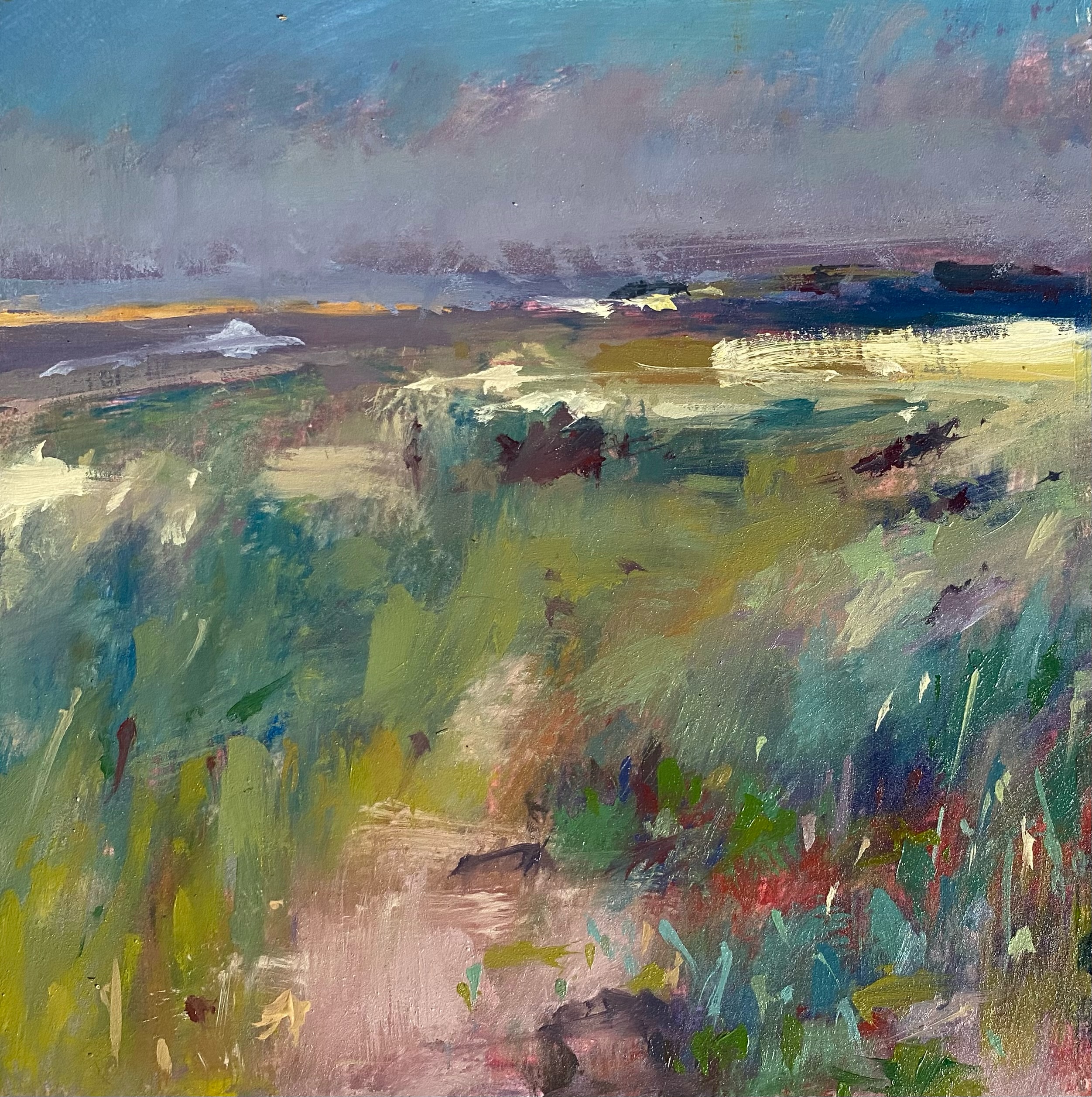 I was painting in one of my favourite spots near Beckfoot, it’s been a while since I was here and the flora has changed dramatically.