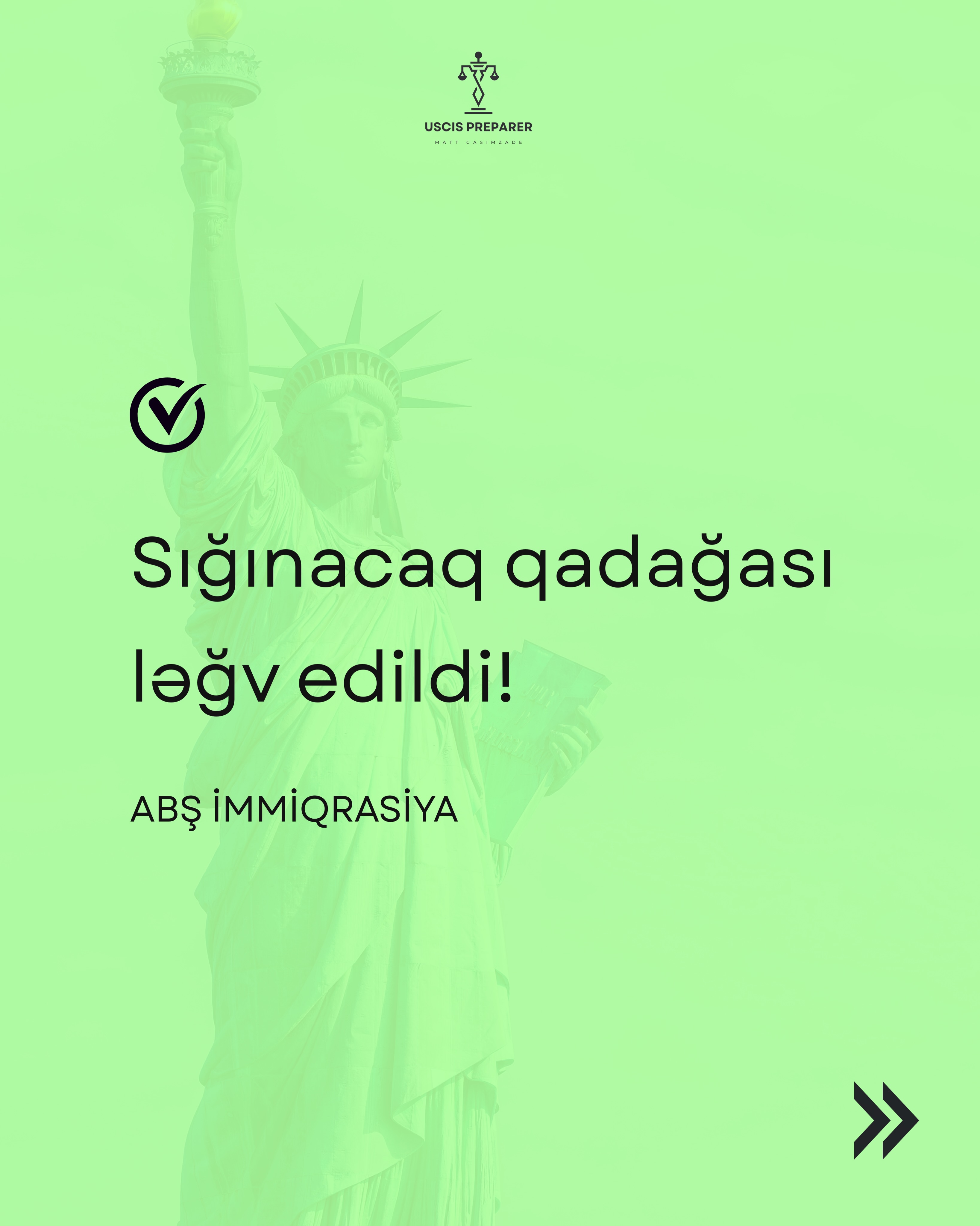 Federal məhkəmə USCIS-in sığınacaq və immiqrasiya müraciətlərini donduran qərarlarını ləğv etdi. İşi ilişib qalan varsa — proses yenidən başlaya bilər.
🔗
A US federal court canceled the policies that were freezing immigration and asylum cases. If your application was stuck — it can now move forward.
#abşimmiqrasiya #sığınacaq #yaşılkart #amerikaviza #uscis
