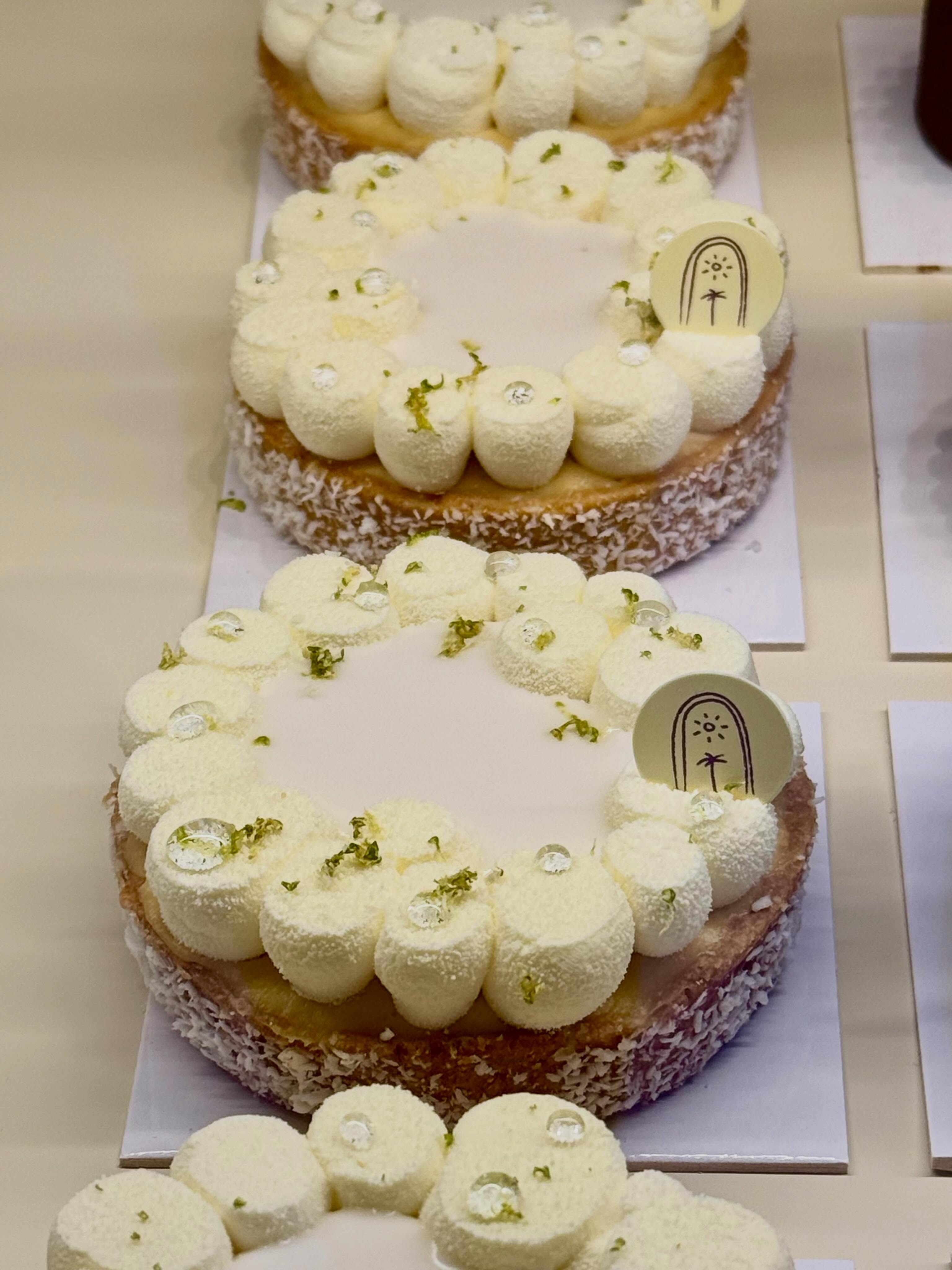 Patisserie crawl # 1…tartelette noix de coco et citron vert (coconut and lime tart with almond sablé crust) #frenchpastry #nicefrance #frenchriviera🇫🇷🌴☀️ #travelbloggers @lespetitsmarchands