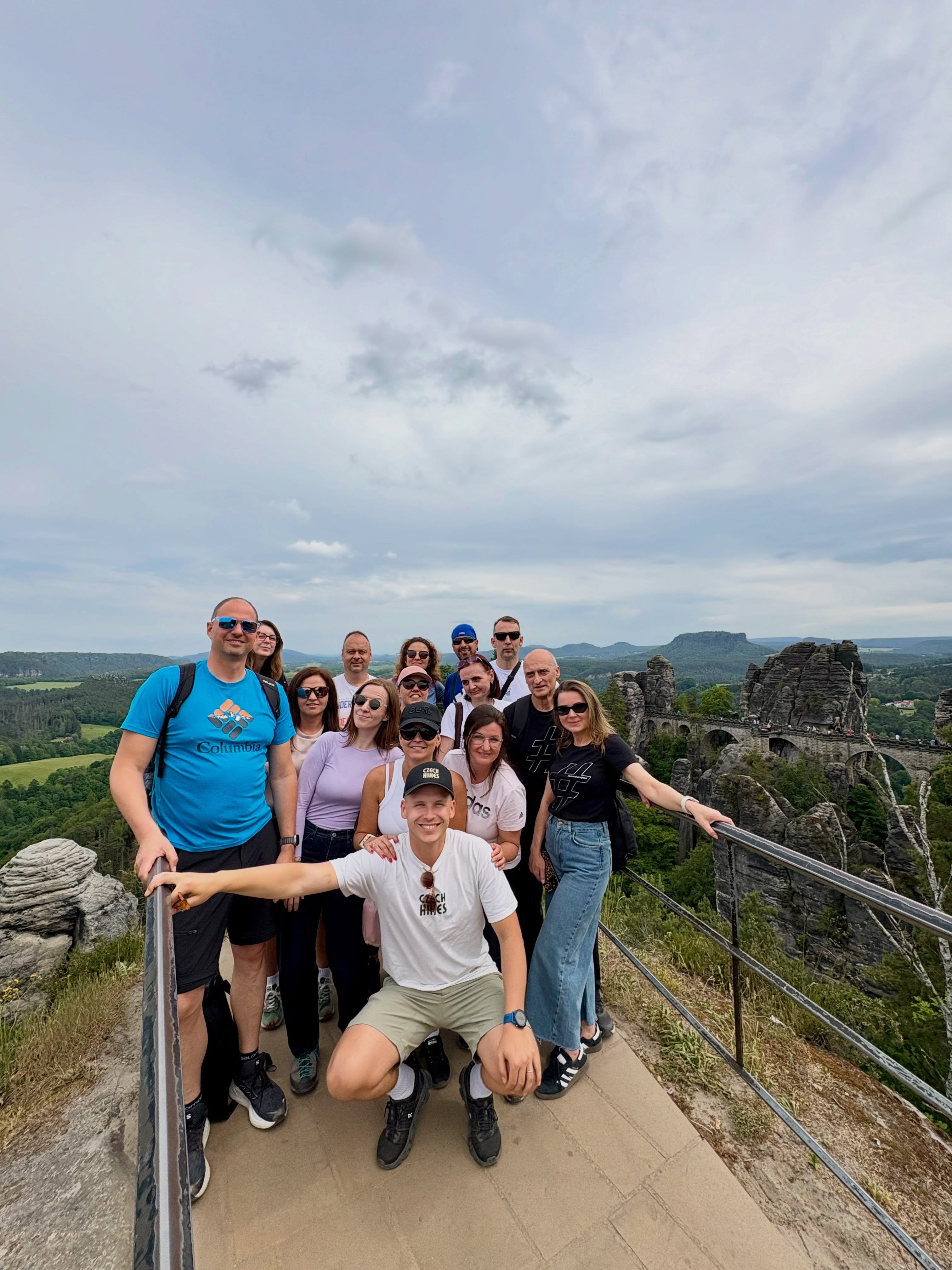 A wonderful day of team building in Bohemian & SaxonySwitzerland with a group of 18 people from Slovakia 🌿
We created a fully customized tour designed to combine adventure, nature, and time together outside the office. From scenic trails to breathtaking views, the day was all about connection, teamwork, and unforgettable experiences.
Thank you for joining us on this journey from Prague into one of the most beautiful regions of the Czech Republic 🇨🇿
#czechhikes #saxonyswitzerland #bohemianswitzerland #pravcickabrana #outdooradventure