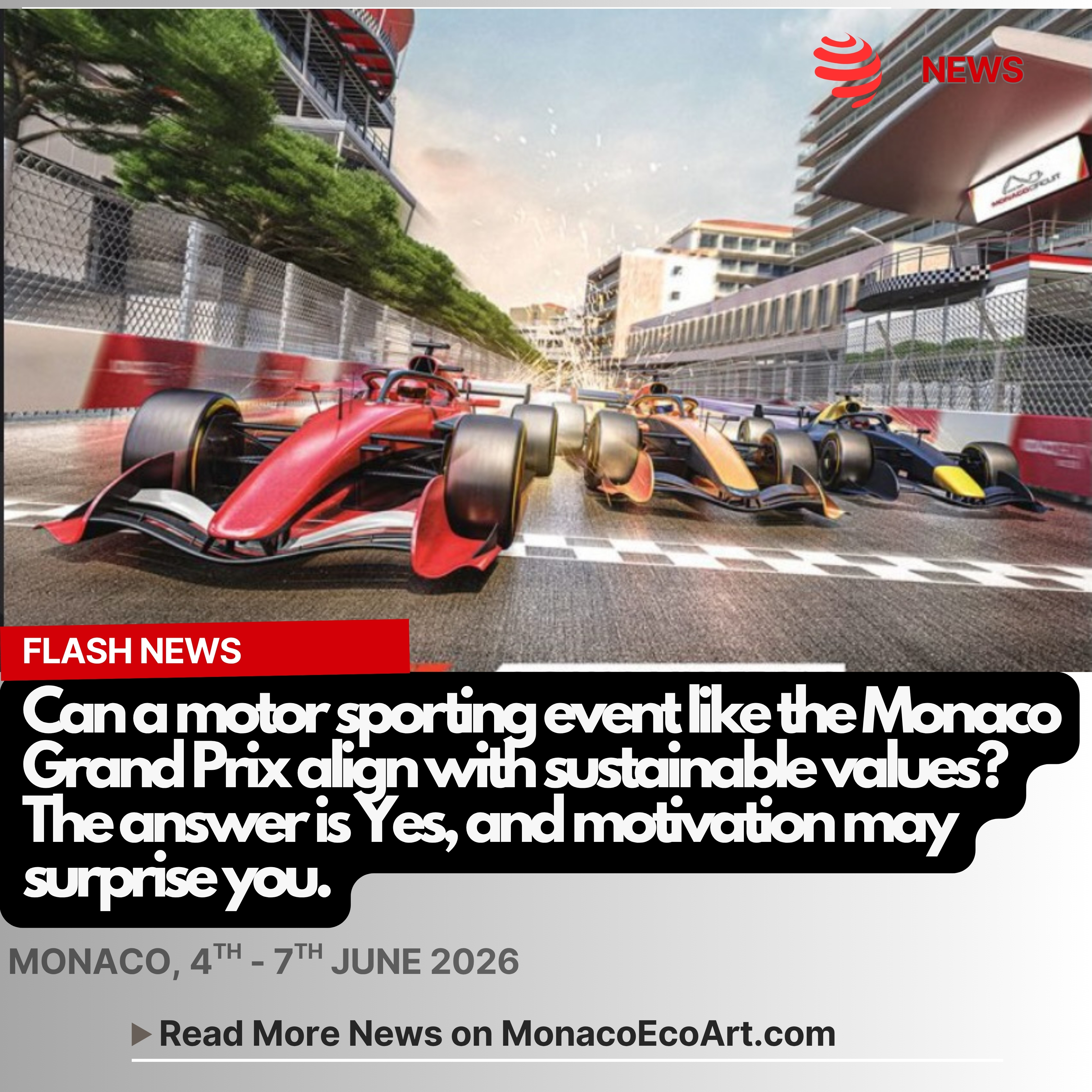 @mo.eco_art MonacoEcoArt.com#flash #latest #news #monaco #grandprixmonaco #motorshow #sustainability 🏎️🇲🇨🔰The most popular Monaco Grand Prix is about to activate the roaring engines to face a total-3.337-kilometre circuit extension and 78 laps in the beating heart of the Principality. A question arises. Can a sporting event like this follow sustainable values? 🎯⚙️ Despite the fact that Formula 1 produces roughly 168,720 tonnes of carbon dioxide equivalent (tCO₂e) annually, the Monaco Grand Prix aligns its #operations, supported by the Automobile Club de Monaco with Formula 1's goal of Net Zero by 2030 and the Principality's target of #carbon #neutrality by 2050, with a focus on powering the circuit with 100% #renewable energy, implementing strict #waste sorting, banning #singleuse plastics, and enforcing an Eco-Spectator Charte 🏁🚦Key #sustainability Initiatives include: Energy & Emissions: the Monaco’s circuit operates on 100% renewable energy during race weekends: this year’s edition was shifted to early June to streamline F1's global logistics and reduce the championship's overall carbon footprint; Waste Reduction & Circularity: single-use plastic #bottles and tableware are banned throughout the Principality while the Automobile Club de Monaco (ACM) staff uses #reusable and recyclable cups with a deposit system, and local washing stations facilitate redistribution to establishments; Fan & Spectator Engagement: the ACM promotes an eco-spectator charter that encourages fans to use public #transportation, carpool, and #responsibly dispose of waste at designated sorting stations ⛓️💥🛡️Moreover, broader F1 engineering Innovations are positively impacting on Monaco’s challenge: 100% Sustainable Fuels: #F1 #race cars are powered by advanced, 100% carbon-neutral sustainable fuels, fundamentally lowering the on-track #environmental impact; Hybrid Powertrains: the race cars feature sophisticated hybrid power #units, which are strictly managed to balance #peak performance with strict #energy regeneration regulations 📸 © @automobileclubmonaco @f1 @fia.official - Layout and Contents by: © MonacoEcoArt