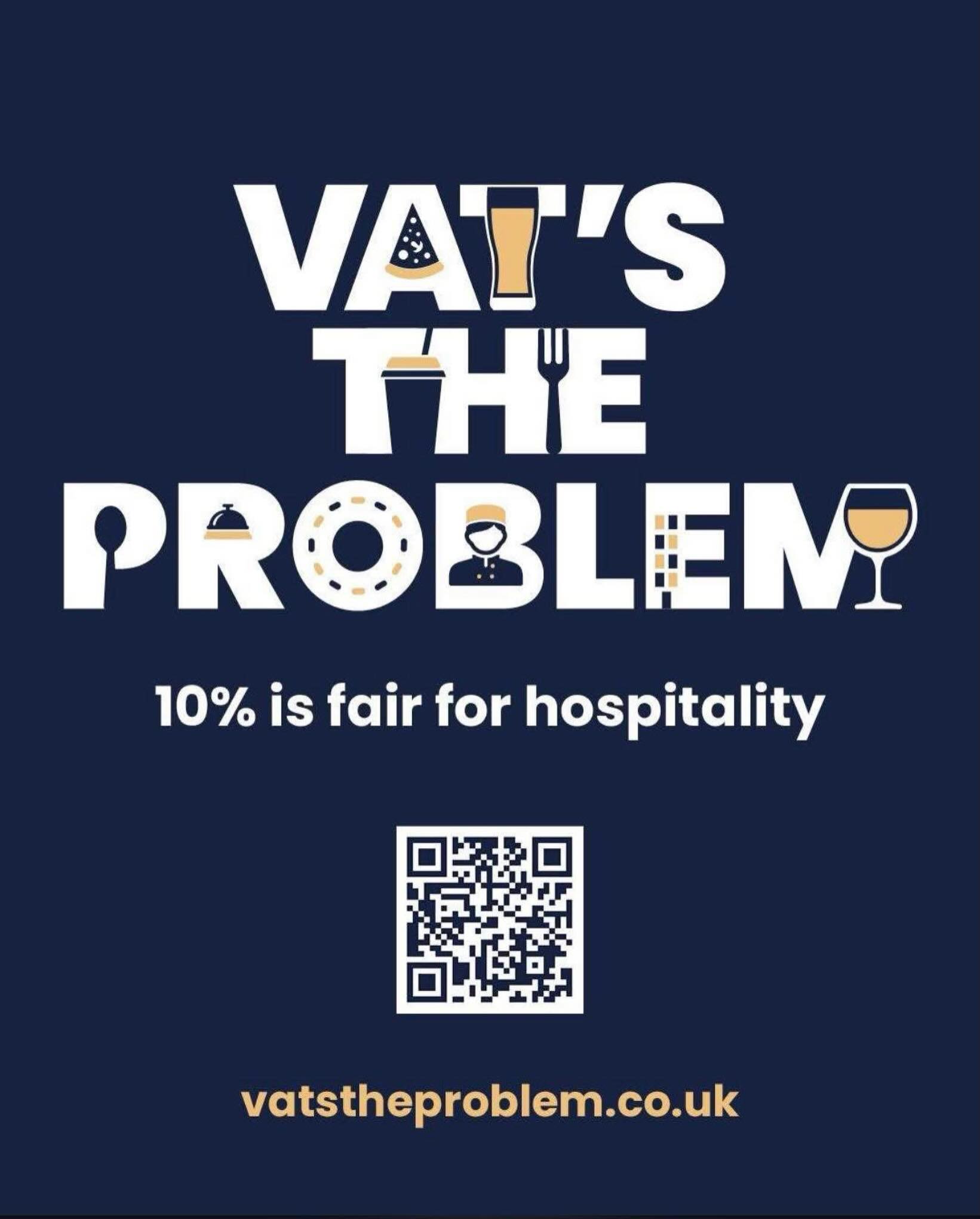 Our pubs, restaurants, cafes, hotels, nightclubs and many more, are at the heart of our communities.
They bring people together and bring life to our cities, towns and villages, but they’re under huge pressure from rising costs.
In the UK, you pay one of the highest VAT rates in Europe. 20% extra in VAT for your meal out or stay away. In France, Spain and Italy, it’s 10%. In Germany? 7%.
Our message to Government is simple. Let’s stand together to say VAT at 10% is fair for hospitality.
Please support our industry and visit the link below to sign the petition
www.vatstheproblem.co.uk
#VATsTheProblem