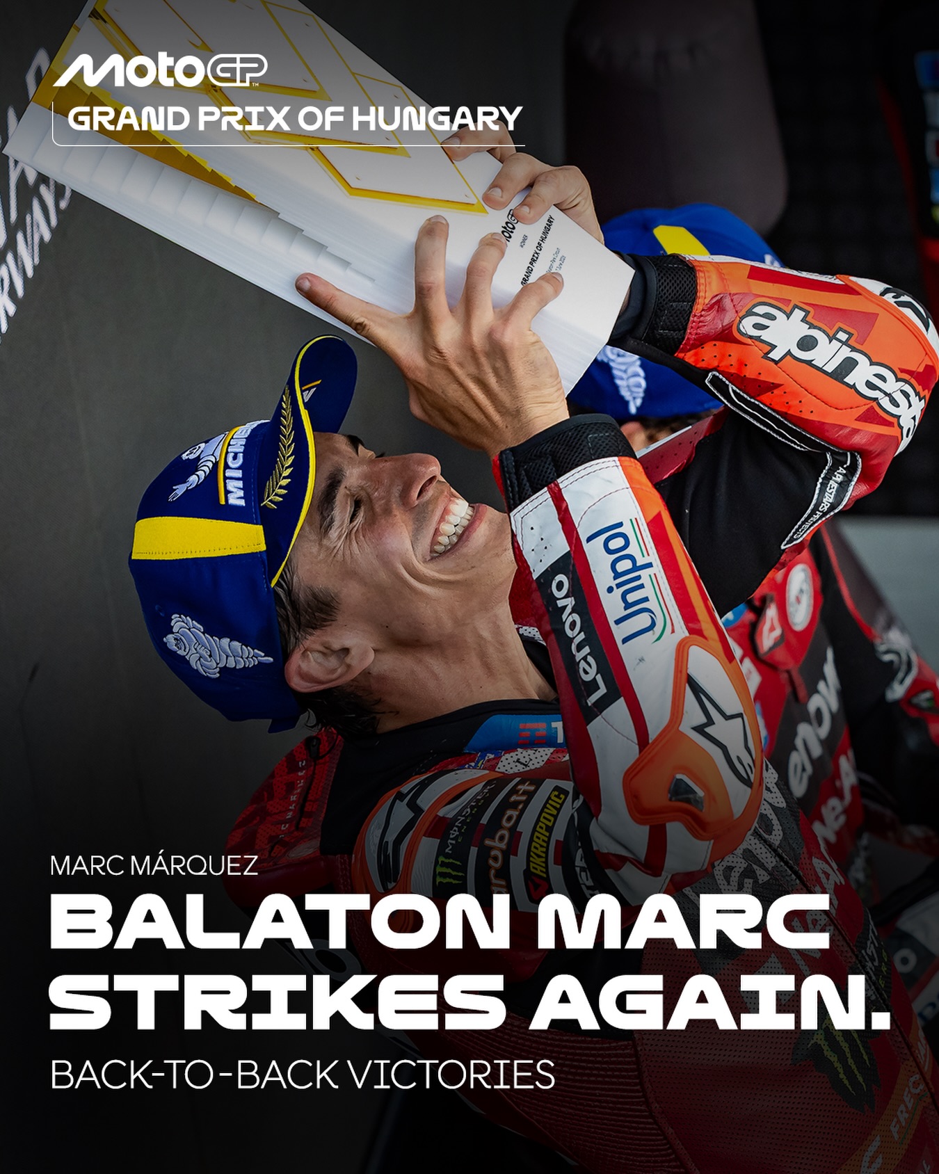 🔴 One more win.
One more reason to call him Balaton Marc.
@motogp