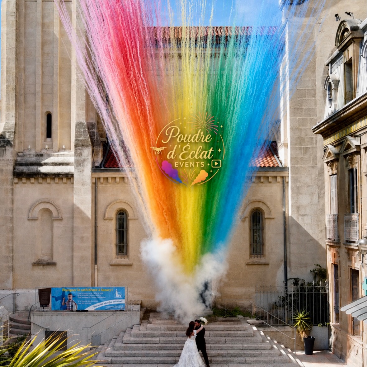 Une sortie d’église spectaculaire pour @yohanmenzoyan et son épouse @alixmenzoyan à l’église Saint-Nazaire de Sanary-sur-Mer.
Derrière quelques secondes de spectacle se cachent plusieurs semaines de préparation : étude du site, coordination avec les autorités, sécurisation de la zone, gestion des spectateurs et respect des contraintes du centre-ville.
Le résultat : un magnifique feu de jour multicolore qui a accompagné la sortie des mariés et offert des images uniques à leurs proches.
Merci aux mariés pour leur confiance et tous nos vœux de bonheur pour cette nouvelle aventure.
Église Saint-Nazaire – Sanary-sur-Mer
Feu de jour multicolore – Poudre d’Éclat Events
#Mariage #YohanMenzoyan #FeuDeJour #SanarySurMer #PoudredEclatEvents