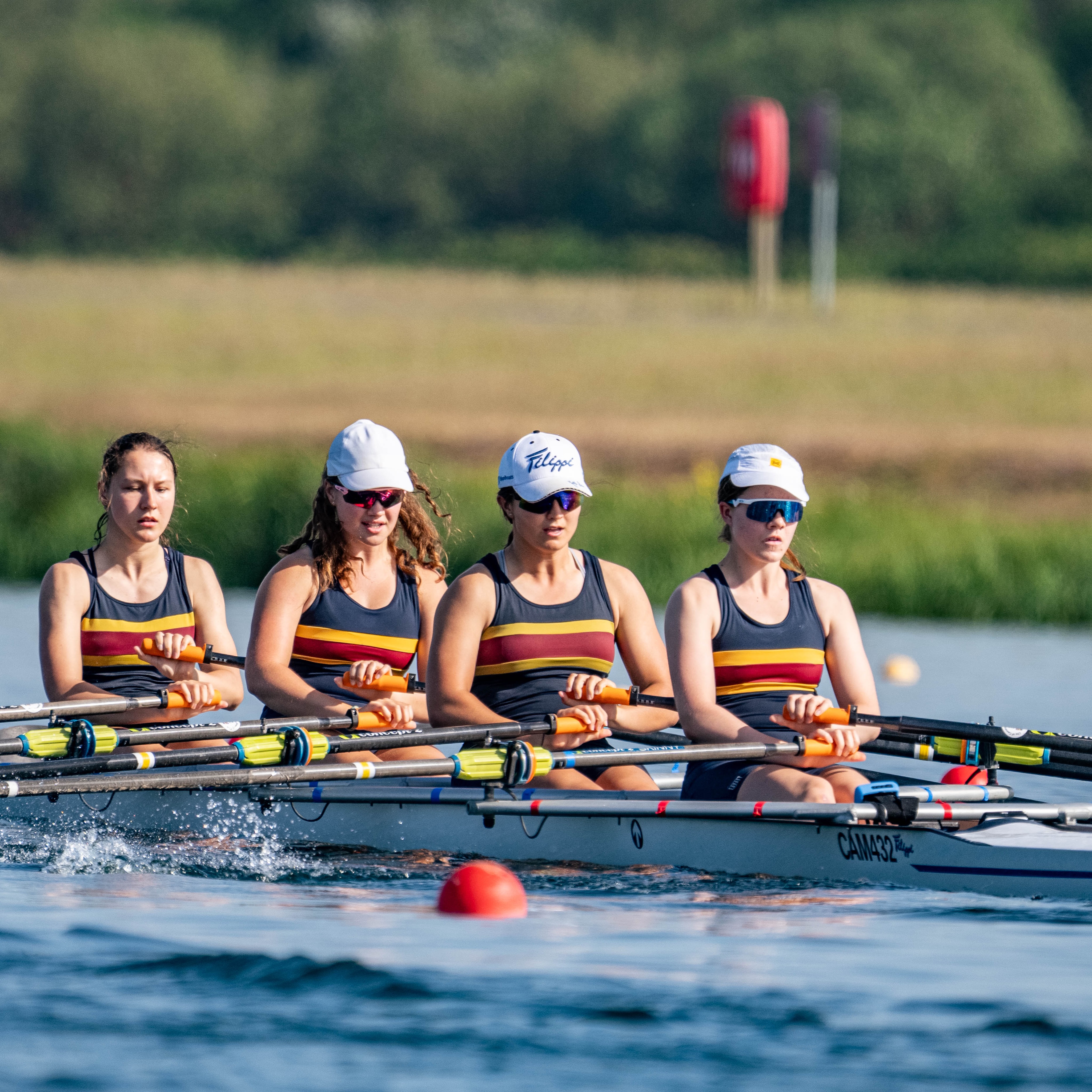 **National School’s Regatta**
In the sweltering bank holiday heat the Junior Performance squad produced the strongest set of results ever at the regatta, battling it out with some of the best junior programs from across UK & Ireland!
JW16 4x - 3rd A-final 🥉
JW18 4x - 8th A-final
JM18 4x - 6th B-final
JM18 2x (A) - 6th B-final
JM18 2x (B) - 3rd D-final
This is a testament to countless hours of hard work from our juniors and from Piotr as Junior Performance lead coach.
The squad now turns their attention to Henley Royal with the aim of qualifying both to the Diamond Jubilee & Fawley Challenge Cups! Go for it team!!!