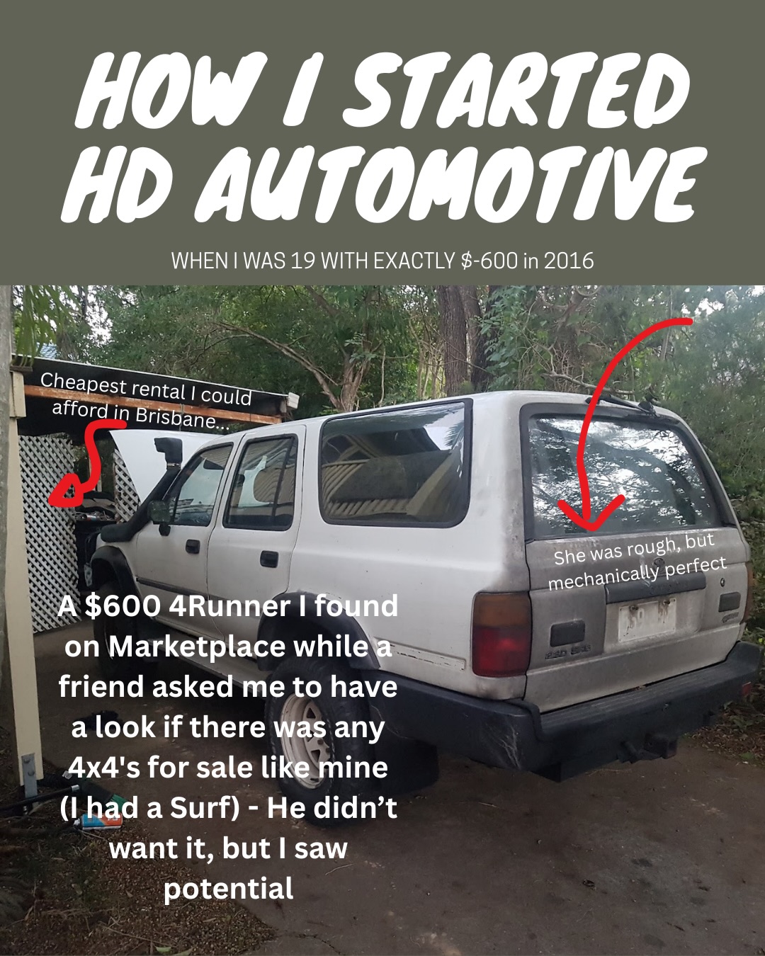 How I started HD Automotive in 2016 at 19 with -$600 to my name pt.1
