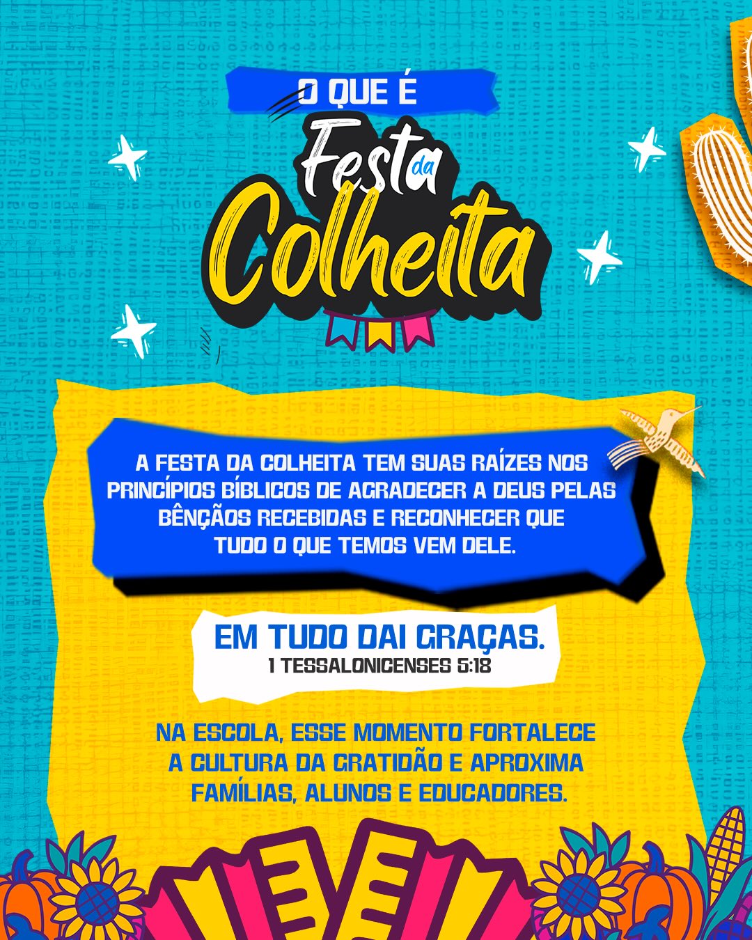 ✨ É tempo de colheita!
Depois de plantar com carinho, cuidar com dedicação e esperar com paciência, chega o momento de colher os frutos. Que esta época nos lembre da importância de cada semente lançada com amor, esforço e esperança.
Que possamos celebrar cada aprendizado, cada conquista e cada crescimento ao longo do caminho. 🌱💛
#TempoDeColheita #PlantandoEColhendo #Aprendizado #Gratidão #Crescimento