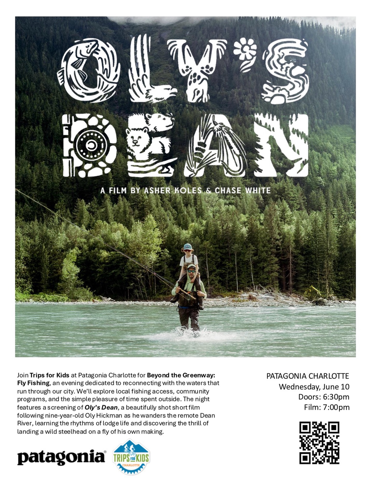 Wanna know where and how to fish off the greenways in Charlotte? Join us at @patagoniacharlotte on Wednesday to find out!
We’re excited to launch a new series, “Beyond the Greenway”, where you can learn how to utilize our greenway system as a gateway to outdoor experiences that support both physical wellness and mental well-being.