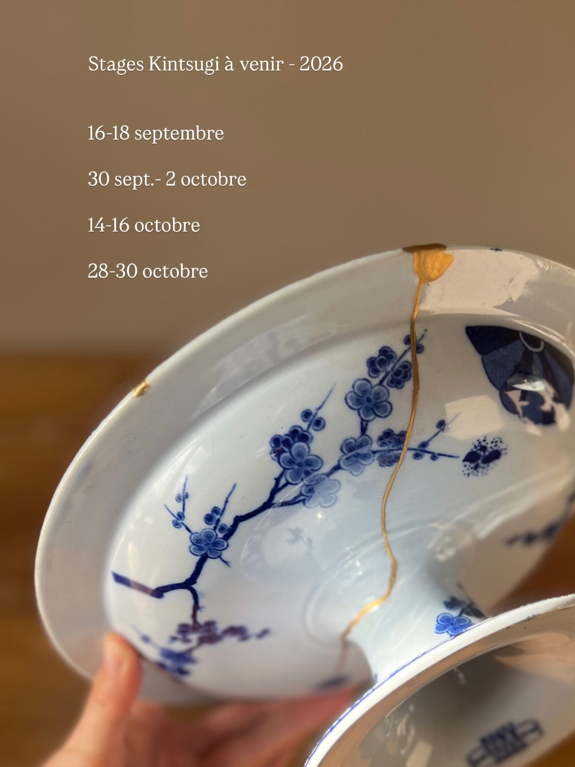 Les dates de stage kintsugi traditionnel de septembre & octobre sont en ligne !
3 jours
5 participants maximum
500€
Infos et inscriptions via mon site en lien sur mon profil.
#kintsugi #kintsugiart #kintsugiparis