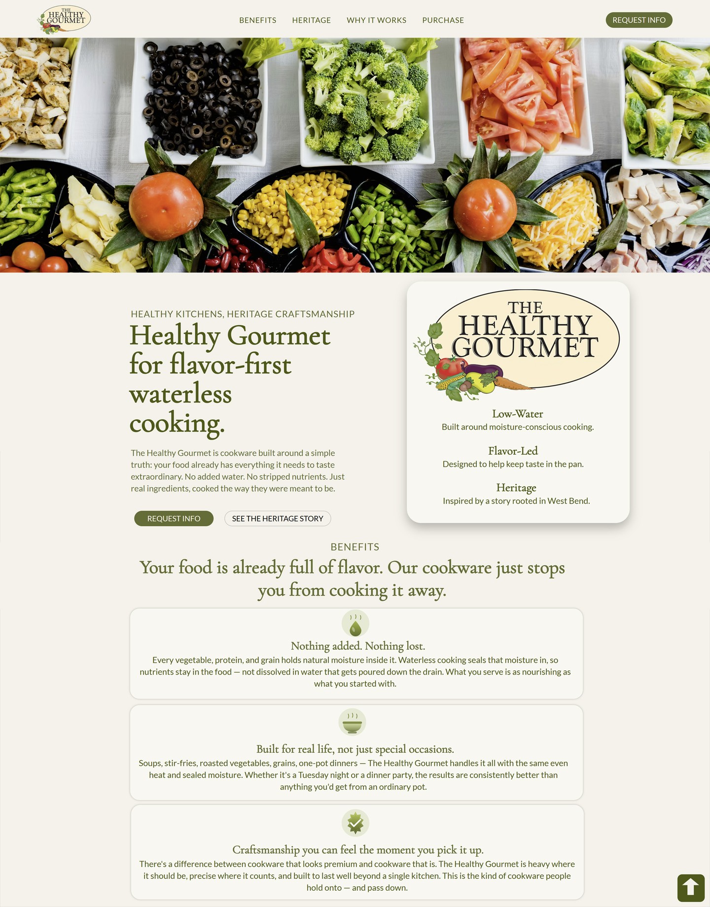 My newest launch for this cookware company based on Wisconsin that I have worked with on other projects. Here is their latest offering. The Healthy Gourmet
https://www.myhealthygourmet.com/