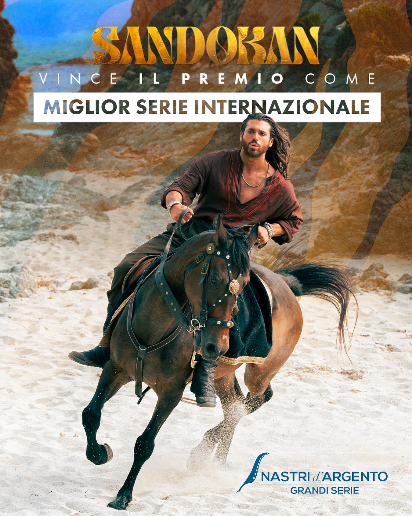 Sandokan vince come miglior serie internazionale ai @nastridargentoðŸ†Il Nastro d’Argento int....