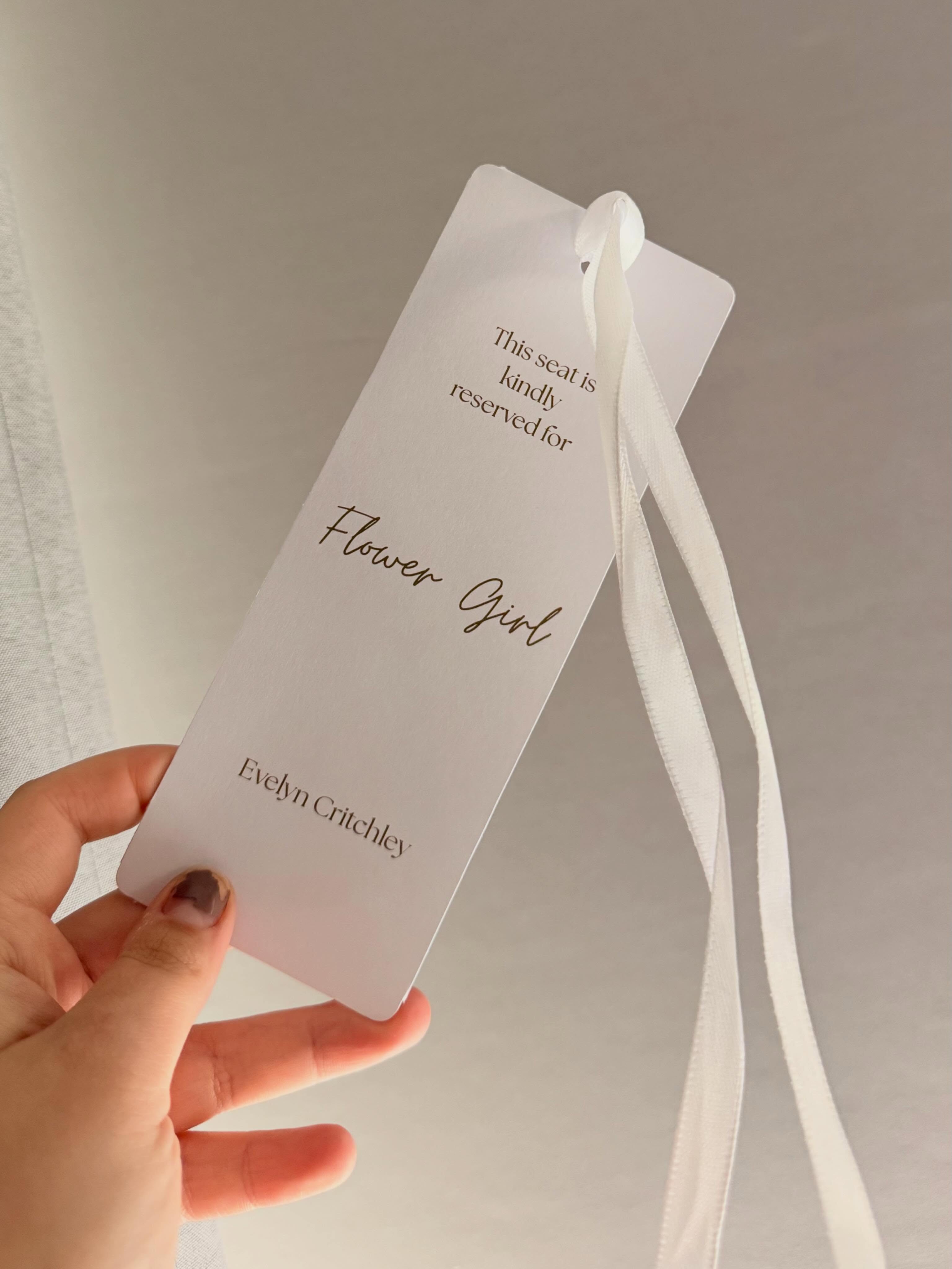 Reserved seating tags