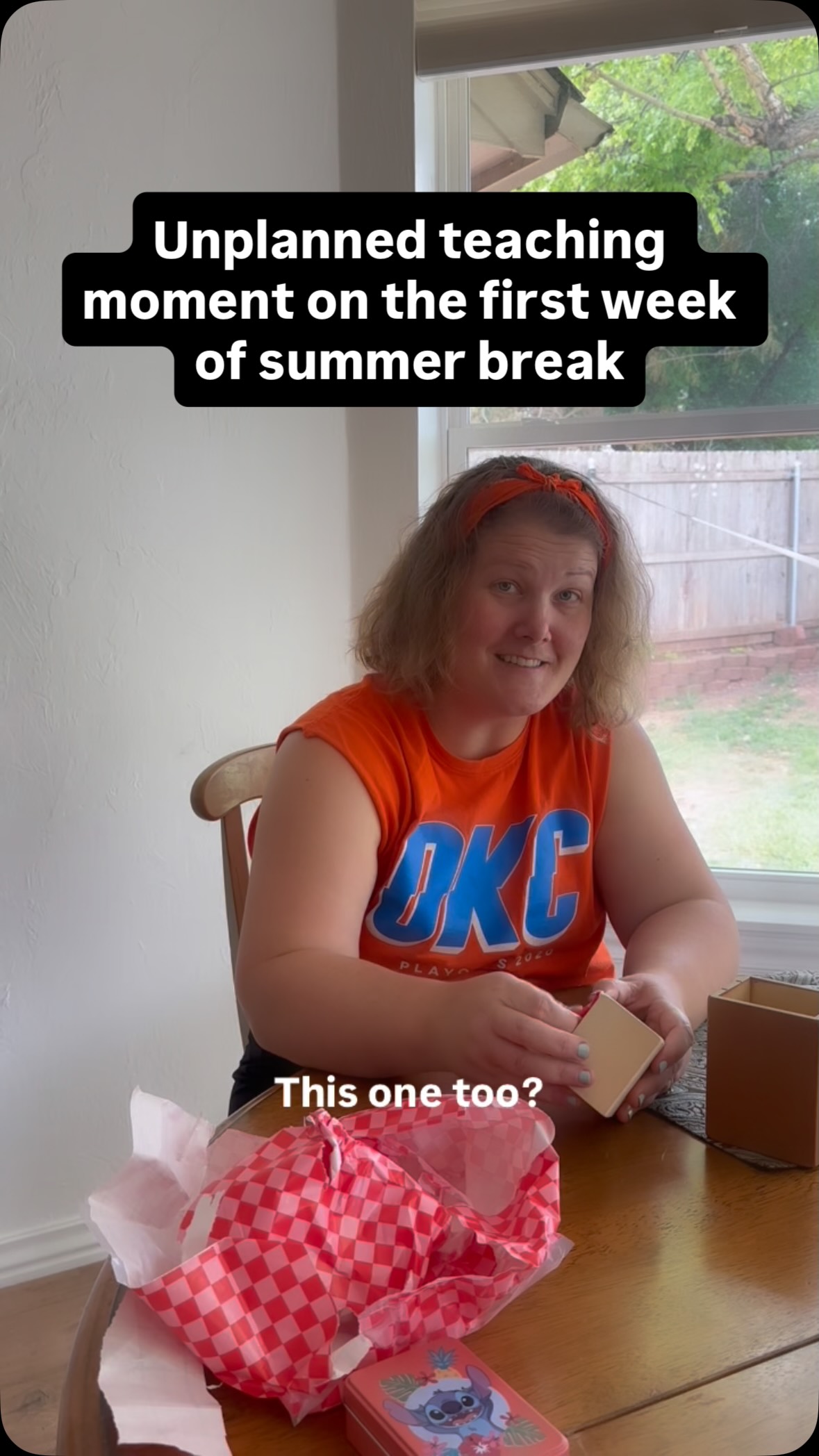 How many boxes did I unwrap to get to the final question?! They got me good! đ
Also: proud of myself for the first "maybe." đ¤Ē Feels honest and also the right amount of skeptical.
How's your summer break going?!?