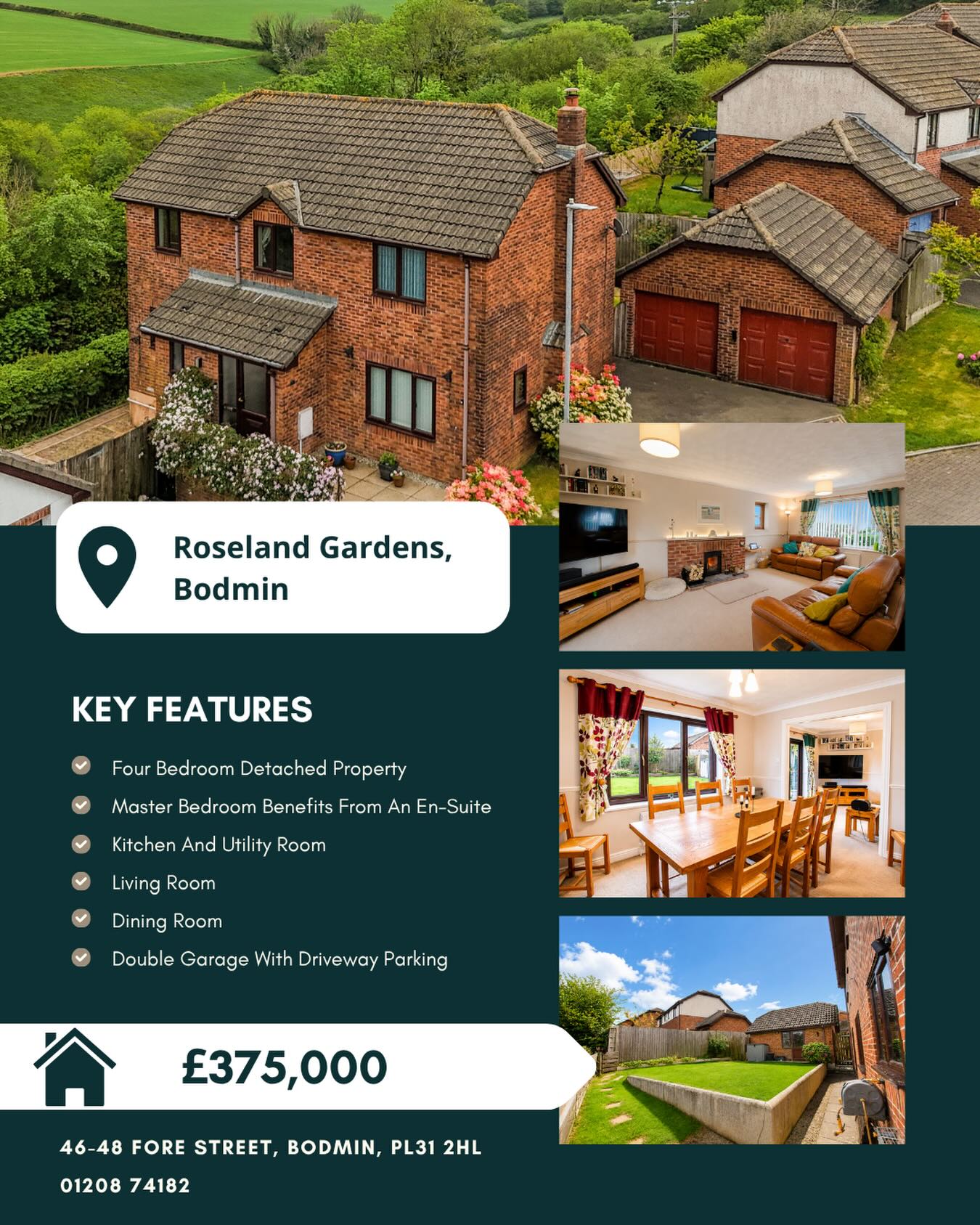 📍3 Roseland Gardens, Bodmin
🏠 £375,000
Situated in the sought-after residential area of Roseland Gardens in Bodmin, this beautifully presented four-bedroom detached home offers spacious and versatile living, ideal for growing families or those seeking comfort with room to breathe.
To enquire about this property, please call our Bodmin Branch on 01208 74182 📞
#cornwall #cornwallliving #cornishestateagents