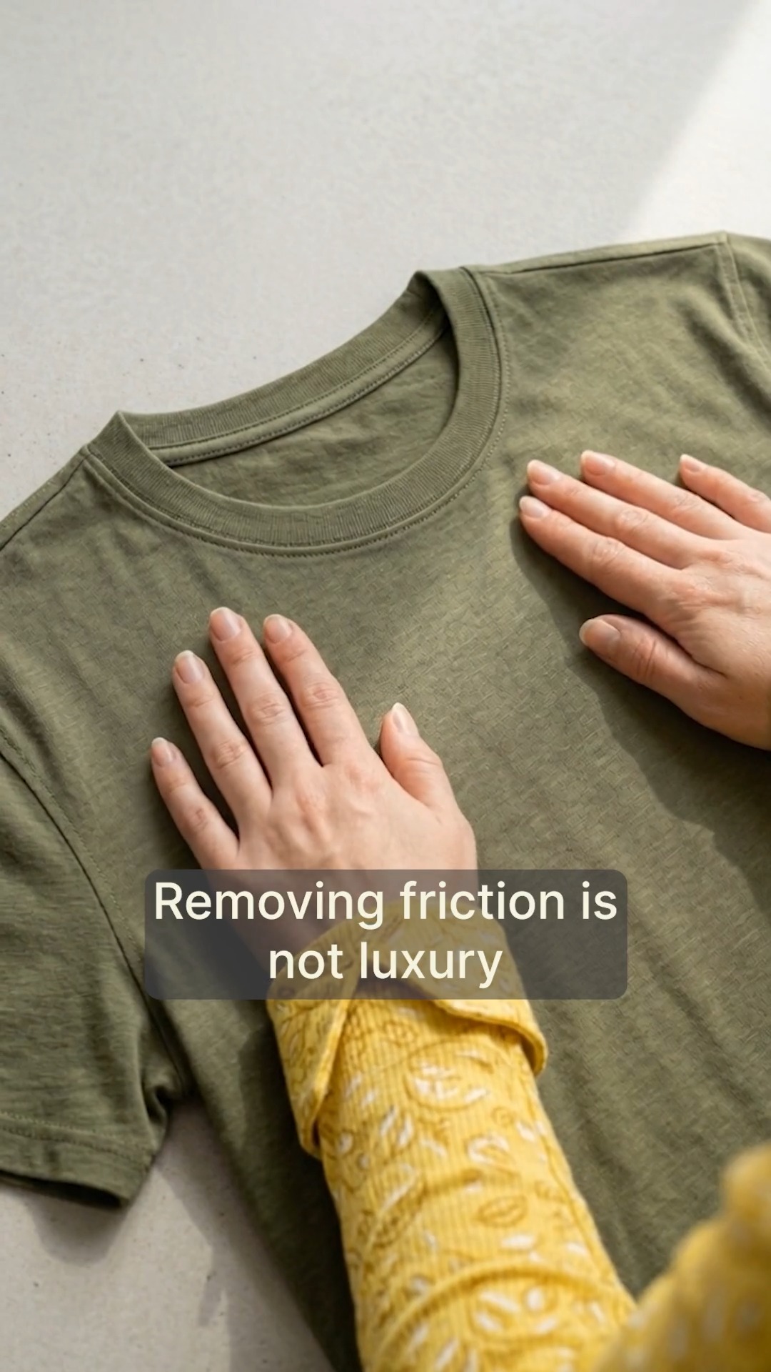 Tiny rubs add up. When a tag or seam keeps catching the same spot, your brain keeps checking for discomfort and that repetition becomes background stress. Removing small friction points isn’t luxury—it lowers nervous‑system noise so getting dressed can actually help you focus.
DM or comment SOFT if this is how you want to feel getting dressed 🌿
FDH WEAR • LESS NOISE. MORE PRESENCE
#mindfulclothing #sensoryfriendlywear #nervoussystemsupport #lowstimulationstyle #slowdressing