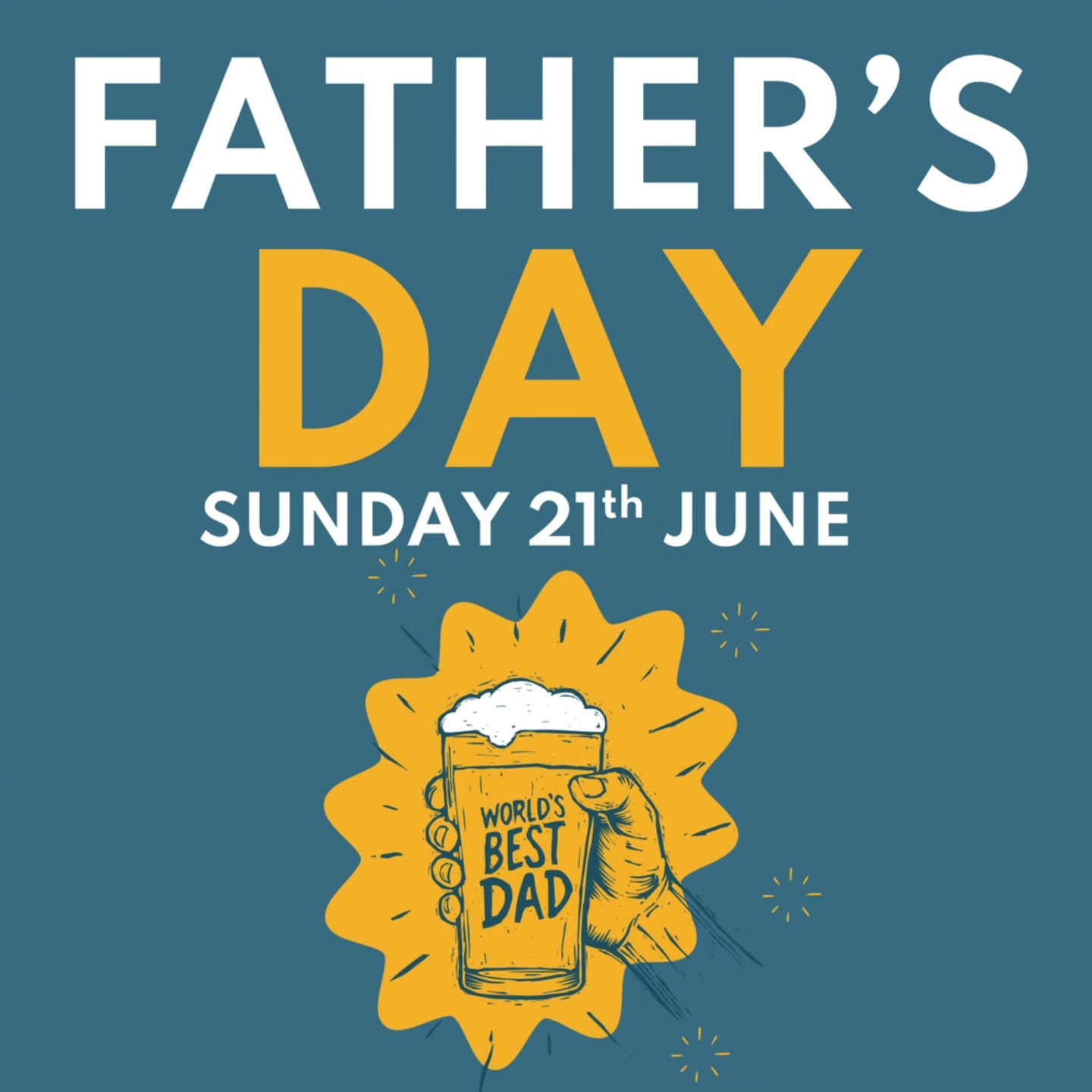 Father's Day Sunday 21st June
We are takings bookings for Father's Day, why not bring the man in your life for Sunday lunch. Give us a call to book 01536 770268