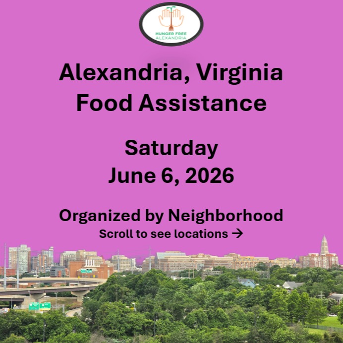 On Saturday, June 6, here are open locations in Alexandria, VA for food assistance, organized by neighborhood. Everybody deserves to eat. #help #find #food #alexandria #alexandriava