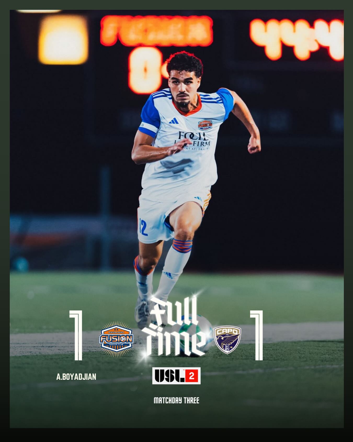 1-1 // Matchday 03
Points shared on the road! See you Wednesday at home vs Redlands !
@uslleaguetwo