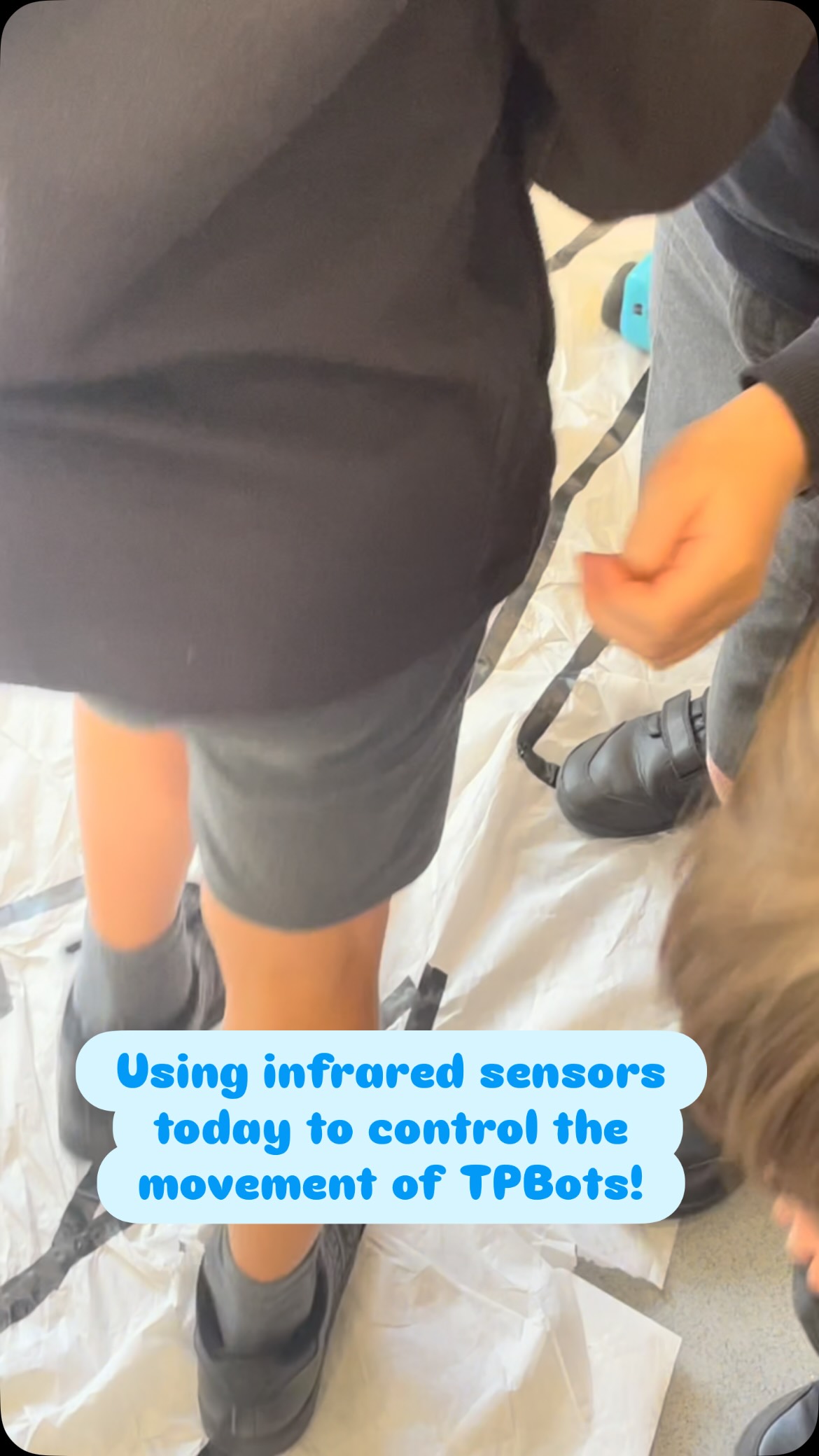 In our club's this week we will be controlling the movement of robots using infrared sensors! We can direct the robots to move using black electrical tape on our GIANT paper roll (not sure what kids find more awe inspiring - their robots or the enormaty of our paper roll!!) #younginnovatorsclub #codingforkids #codingclubskirbymuxloe #bournecoding #oakhamcoding