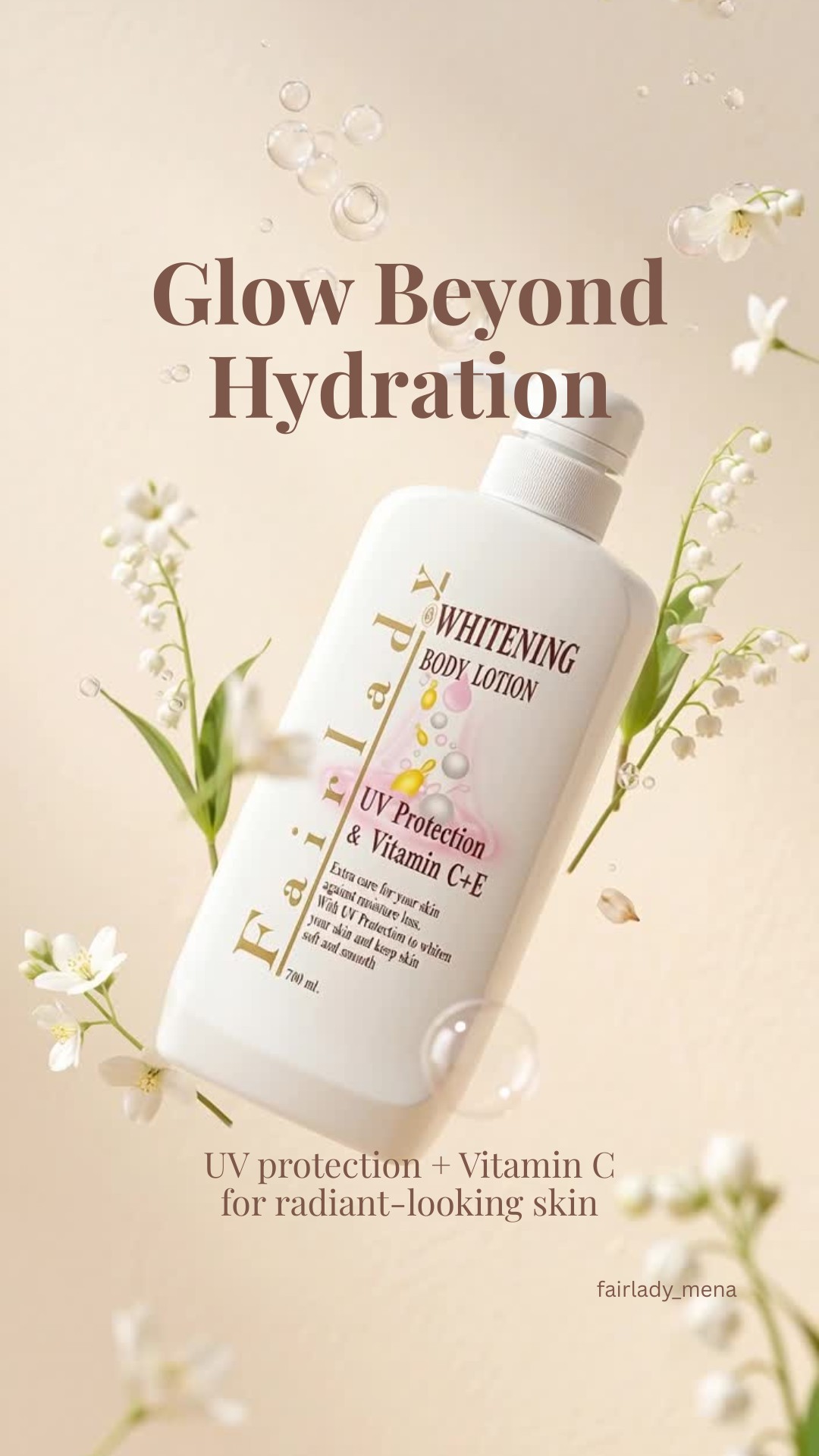 ✨ Glow beyond hydration and give your skin the care it deserves! ✨
⠀
Experience the nourishing touch of Fairlady Whitening Body Lotion, enriched with Vitamin C & E and UV Protection to help keep your skin feeling soft, smooth, and beautifully radiant every day. 🌸💖
⠀
Whether you're stepping out into the sun or winding down after a long day, let your skin enjoy lasting moisture and a healthy-looking glow. 🌿☀️
⠀
💬 What's your go-to skincare essential for glowing skin?
⠀
Tell us in the comments!
⠀
#FairladyBeauty #FairladyMENA #BodyLotion #GlowingSkin #SkinCareRoutine #HydratedSkin #VitaminC #VitaminE #UVProtection #SoftSkin #RadiantSkin #HealthyGlow #BeautyEssentials #DailySkincare