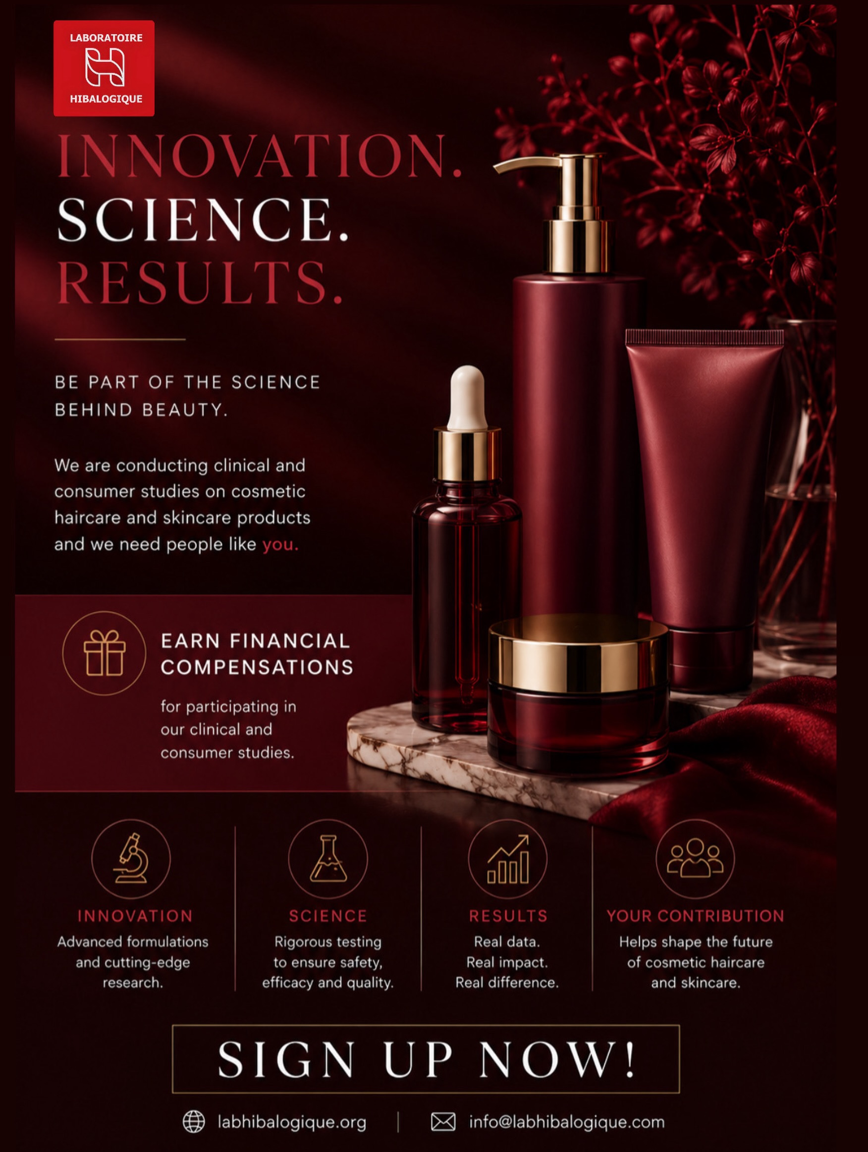 Compensations up to $60
For Montrealers 🇨🇦
Link in Bio! 🥰
#cosmetics#beauty#haircare#skincare#cosmetictesting