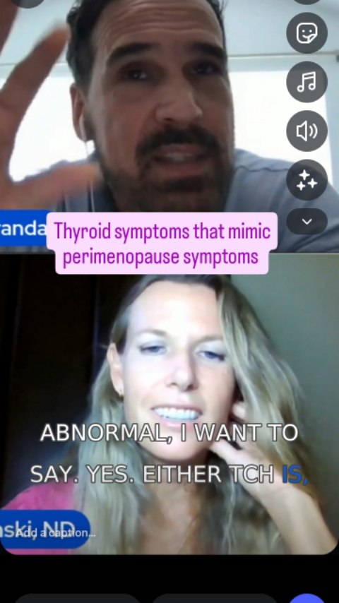 Some thyroid symptoms can be similar to perimenopause symptoms. This is one of the reasons I always test a full thyroid panel when my patients are experiencing certain symptoms such as brain fog, weight gain and fatigue. Link to full video on YouTube or Facebook in profile. #thyroid #thyroidsymptoms #hypothyroidsymptoms #perimenopause #menopausesymptoms