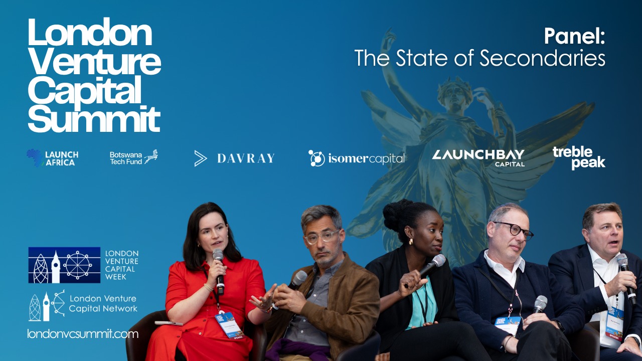 WATCH: The State of Secondaries | London VC Summit 2026
Are venture secondaries a permanent feature or a cyclical response?
At London VC Summit 2026, Omolade (Rachel) Adebisi (Isomer Capital), Alan Vaksman (Launchbay Capital), Mark Woolhouse (Treble Peak), Florence Bavanandan (Launch Africa Ventures / Botswana Tech Fund), and Alexandre Covello (Davray & Co.) discussed the state of the secondary market.
Watch here: https://youtu.be/GmVGRDgkN44
londonvcsummit.com
More videos coming soon.
