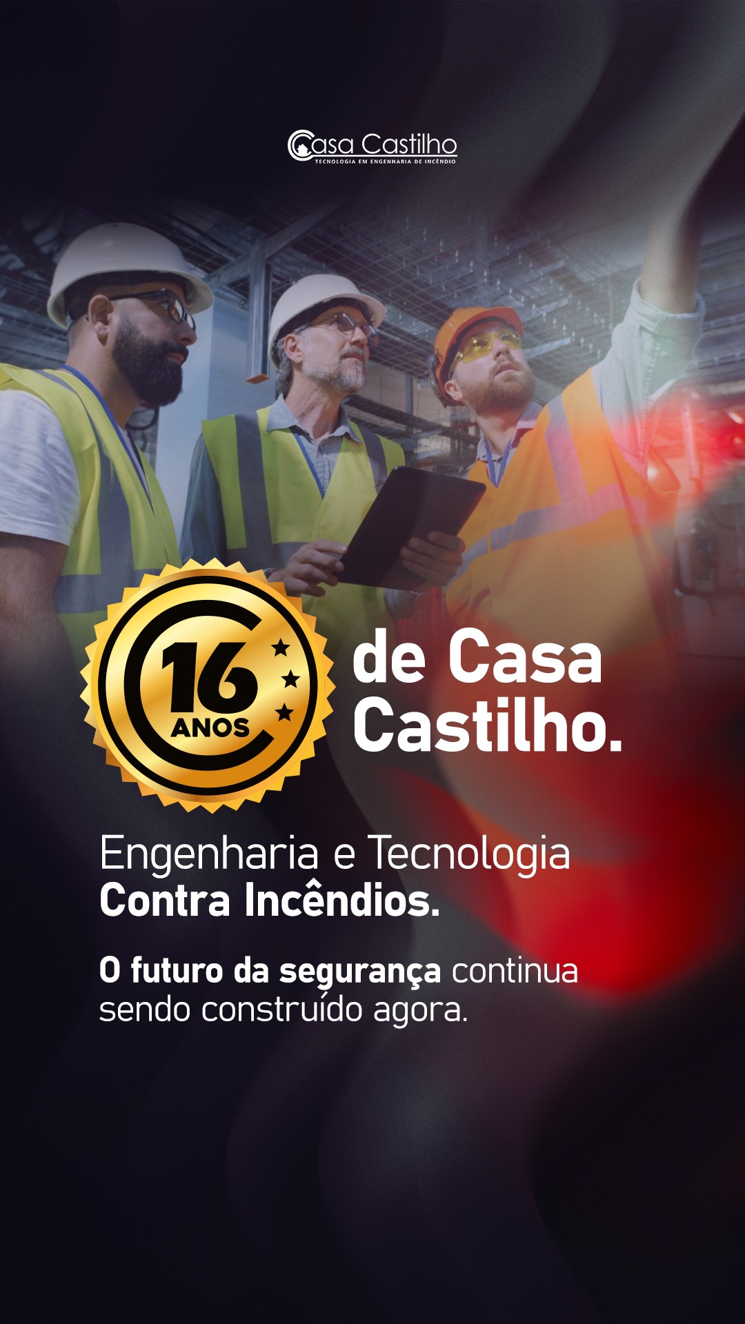 São 16 anos dedicados à engenharia, à inovação e à proteção de operações em todo o Brasil.
Ao longo dessa trajetória, a Casa Castilho evoluiu, ampliou sua atuação e consolidou sua posição como parceira estratégica de indústrias, agronegócios, cooperativas e centros logísticos que buscam mais do que conformidade: buscam segurança real.
Seguimos acreditando que a proteção contra incêndios deve ser tratada com planejamento, tecnologia e engenharia de precisão.
Obrigado a todos que fazem parte dessa história.
16 anos de Casa Castilho.