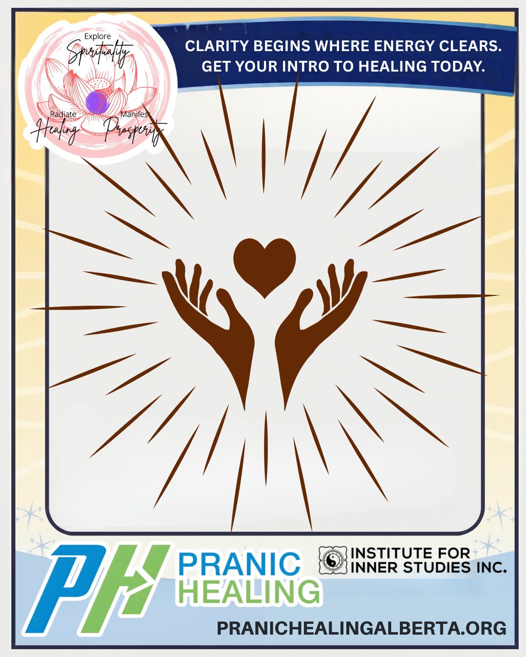 Support your wellness journey with gentle yet powerful energy techniques. #WellnessJourney #EnergyTherapy #PranicHealingAlberta
#PranicHealing is a simple & comprehensive system of natural healing techniques that accelerate the body’s natural healing process.
• #SpiritualHealing
• #RadiateHealing
• #ManifestProsperity
• #MeditationHealing
🌐www.pranichealingalberta.org
📱#YEG: Sudheer 780-709-7503
📱#YYC: Allison 403-891-3035
#EnergyHealing #ChakraHealing #InnerPeace #HolisticWellness#EnergyClearing #HealingFromWithin