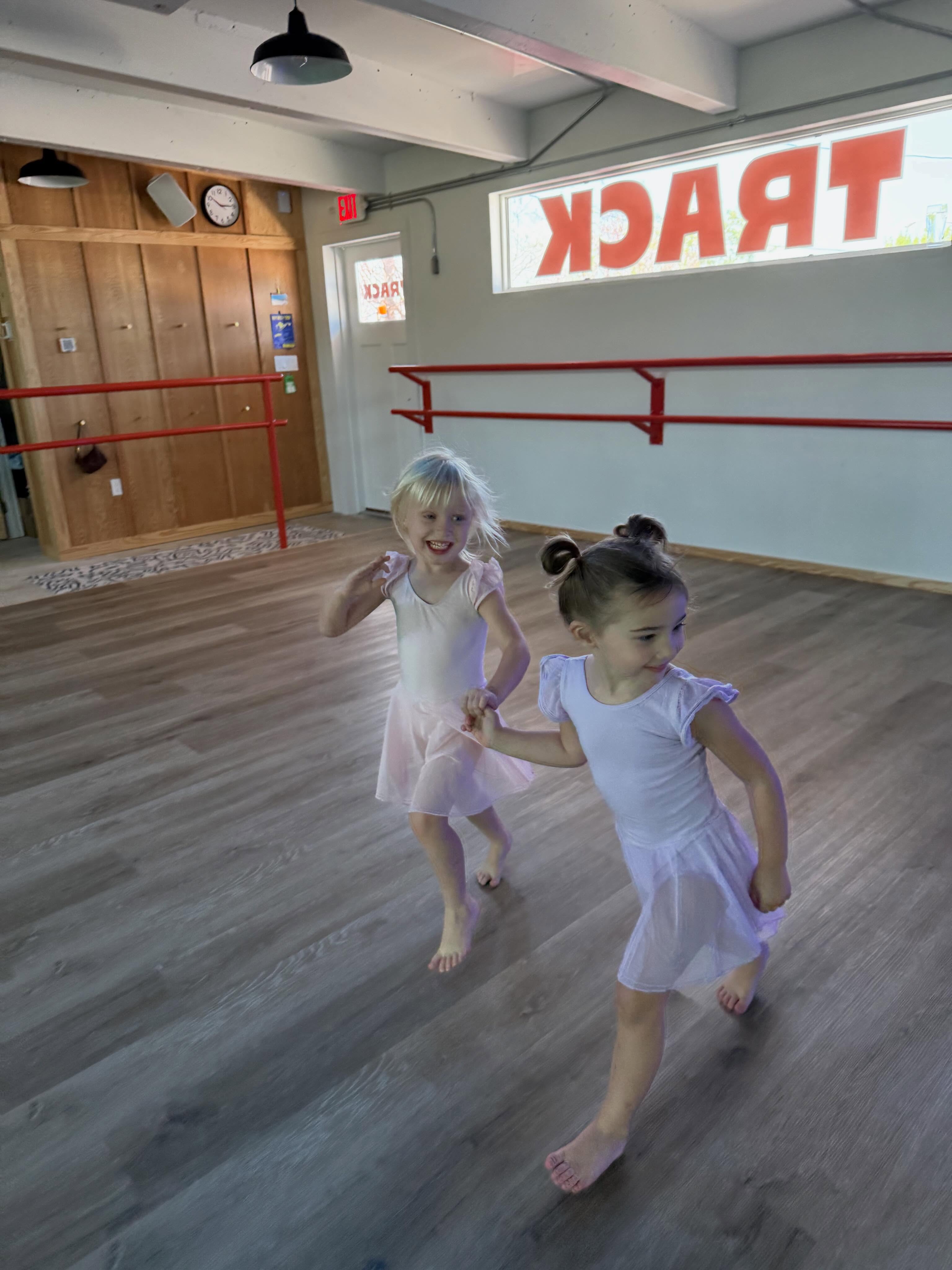 Take a cue from Polly & Primrose: Grab a friend & DANCE💃❤️🌴 New dancers are welcome throughout the summer session. Tuition is prorated based on the remaining classes and rates are updated weekly on the website: TRACKDANCESTUDIO.COM💫