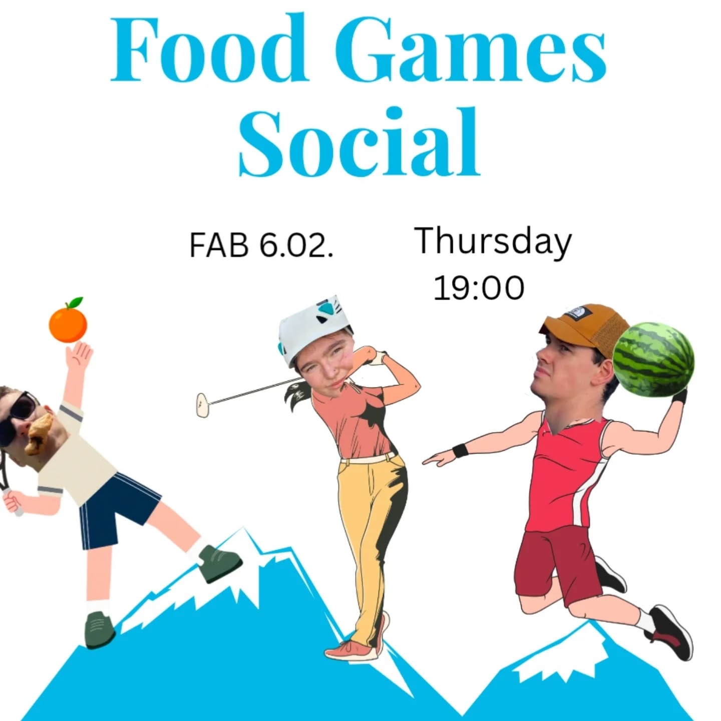 Thursday 11th June we will be gracing the heights of FAB6.02 at 7pm for some fun food party games such as “the no handed doughnut race”, “the strawberry laces and polo race” and many more! All games will be explained at the social. Come down to have a laugh, bring soft drinks if you desire and a competitive spirit!