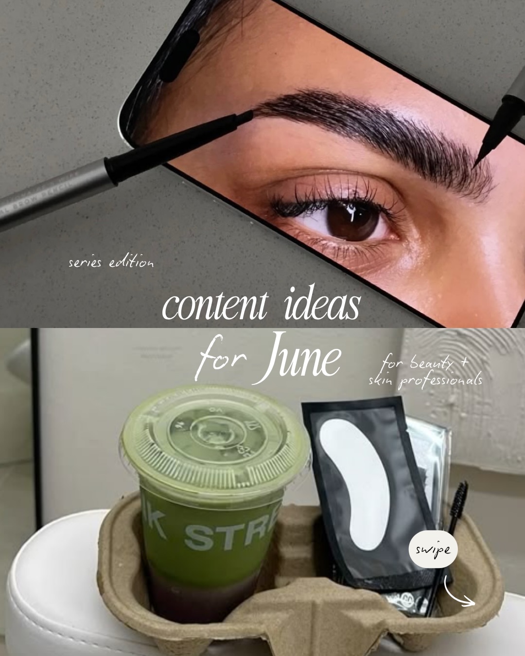 June content ideas for beauty + skin professionals | series edition 🤍
If you’ve been posting randomly and wondering why your content isn’t landing… this is your sign to switch it up.
Content series are one of the most powerful ways to grow online because they keep people coming back. Instead of one-off posts that get forgotten, you’re creating something your audience can follow, anticipate, and engage with.
June is the perfect month to start structuring your content this way - so we’ve made it even easier for you.
Don’t forget to save this post!