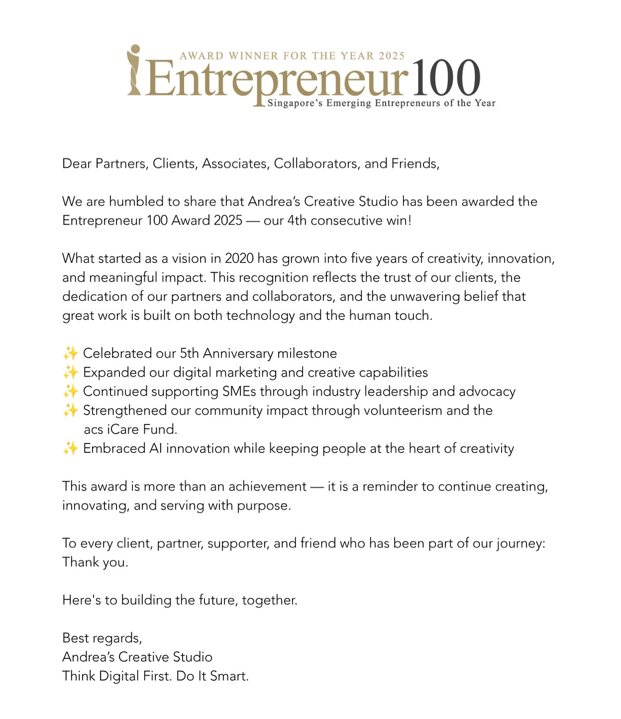 #E100 #entrepreneur #andreascreativestudio