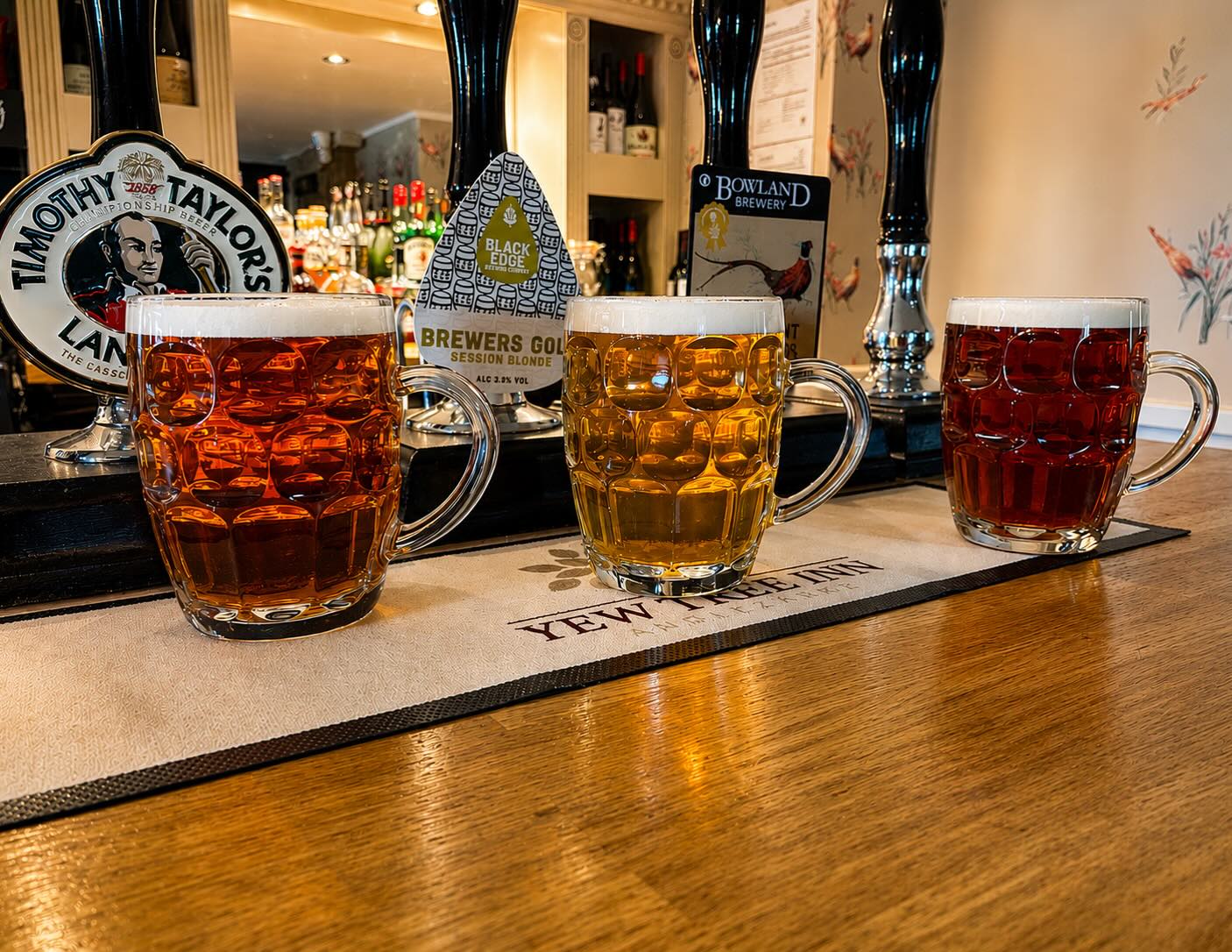 This weeks Cask Ale selection 🍺
• Timothy Taylor - Landlord
• Blackedge Brewery - Brewers Gold
• Bowland Brewery - Pheasant Plucker
#realale #caskale #countrypub #rivington #yewtreeinn