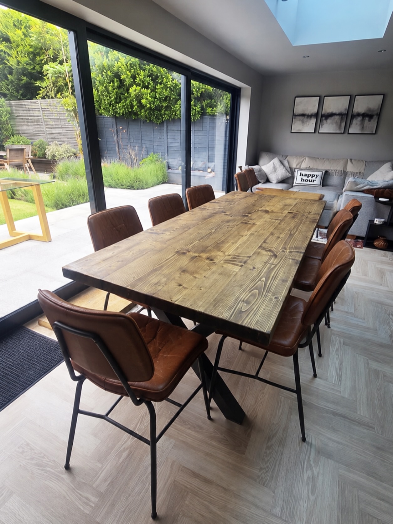 Large reclaimed double xx table.
#rccfurniture #madeinsheffield #sheffieldsteel #diningtabledecor #diningroomdecor