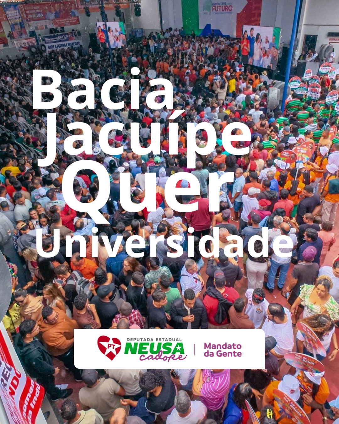 A Bacia do Jacuípe quer universidade! 🎓
Essa é uma das mais de 1.800 propostas apresentadas no PGP e o governador Jerônimo Rodrigues se comprometeu a levar essa demanda ao presidente Lula.
É a força do povo transformando sonho em prioridade!💜❤️💚✊
#MandatoDaGente #PGP #BaciaDoJacuípe