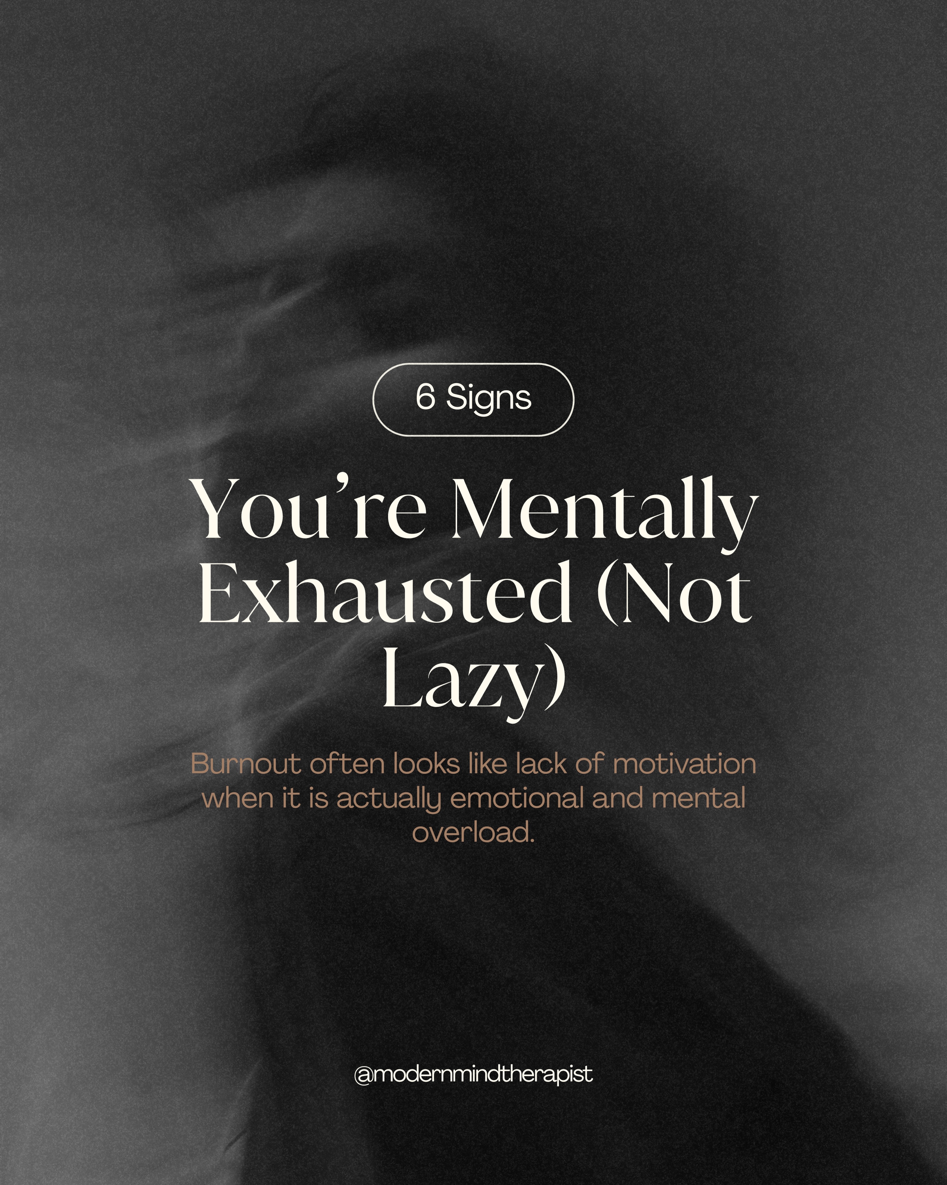 Burnout isn’t always obvious. It can show up as feeling flat, unmotivated, or like you’re constantly behind, even when you’re trying your best. What often gets labeled as “laziness” is actually mental and emotional overload that your system can’t keep pushing through.
Here are 6 signs you might be mentally exhausted, not lazy — and why your body might be asking you to slow down. 🫶🏻
#burnoutrecovery #mentalhealthawareness #therapistsofinstagram #stressmanagement #wellbeingtips