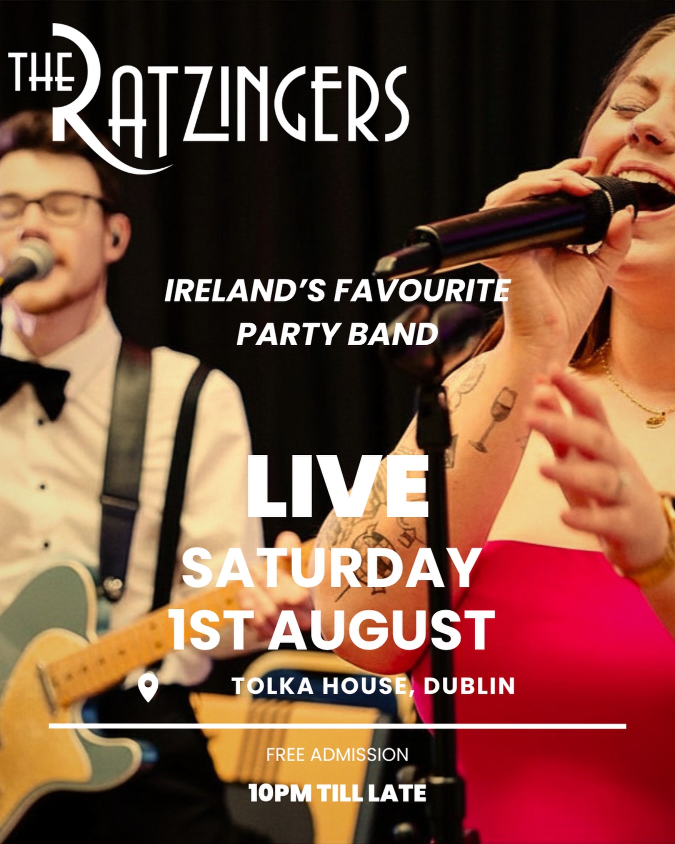 A little date for your diaries!
Saturday 1st August
Tolka House Dublin
We’ll be live from 10pm
#irishweddingband #weddingbandsireland #dublingig #livemusic #livemusicdublin