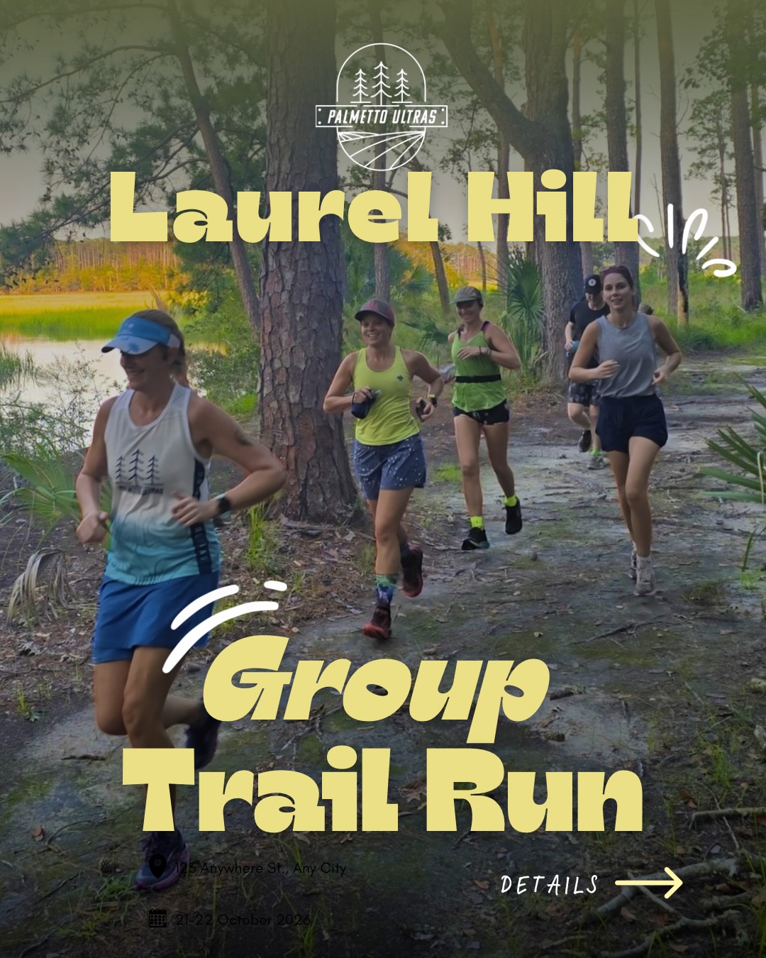 It's group trail run time๐ฅณ If you were personally victimized by Hell Hole last weekend--come out for a nice recovery run ๐โค๏ธ๐ฅ
Ya'll asked for early morning runs sooo here it is๐๐ผ We're meeting at 6am at Laurel Hill County Park.
Check out the slides for details and drop any questions in the comments.
All paces and experience levels are welcome here! This is one of the more beginner friendly trails in the area ๐๐ผ
#palmettoultras #lowcountrytrailrunners #charlestonrunning