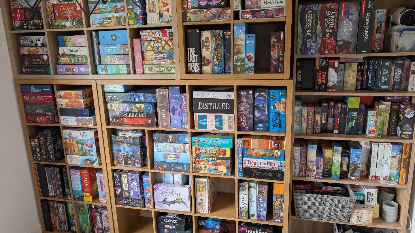 So, after a morning out and about with family, I've finally put the All Mana of Games library away AND with a little rearranging (and leaving some at our regular venue as house games) I appear to have spaces to fill...
That being said, any recent additions to your own personal collections we should be on the look out for? Let us know below!
#nuneaton #boardgames #tabletopgaming #collection #warwickshire