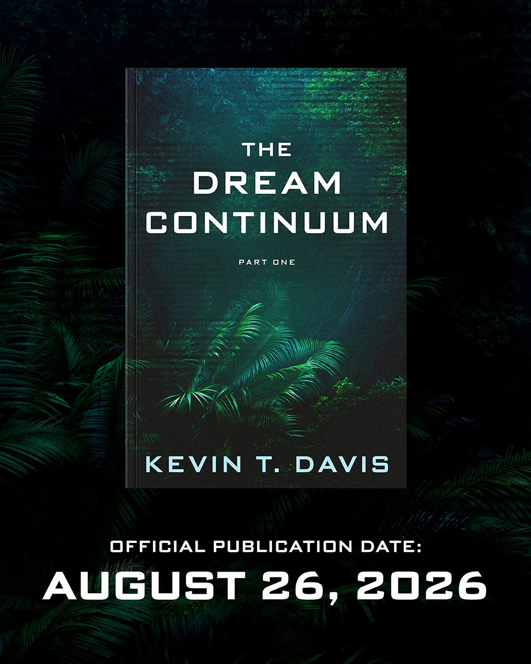 The official publication date for THE DREAM CONTINUUM - PART ONE is here! Mark your calendars, because this book can be yours on August 26, 2026!
Why August 26, 2026?
Because six years ago on this date, I got the idea for THE DREAM CONTINUUM. I was sitting outside at night looking at the stars, and all of the sudden I saw it in my head. Book one and two came to me almost immediately. To commemorate that creative spark moment, I’ve decided to align it with my publishing date!
Also with this release is the official back cover blurb!
—
A mysterious stone in the woods . . .
A dream of another world . . .
When Xander Oakes stumbles upon a strange stone in a polluted forest near his home, he thinks nothing of it. Not until the dreams begin. That night, and every night after, he’s pulled into a vast and dangerous dream world, a surreal place where alien creatures roam and a barbaric society thrives.
During the day, he tries to maintain composure with his family and at work, while navigating the challenges that come with the climate-ravaged Earth of 2084. During the night, he’s pulled deeper into this new dream world, uncovering mysteries in the jungle that might explain his experience.
But he quickly learns that his connection to this strange new world runs deep. Far deeper than he could have ever imagined.
—
Let the countdown to August 26, 2026 begin! 🥳
#bookrelease #savethedate #coverreveal #scifibooks #indieauthor