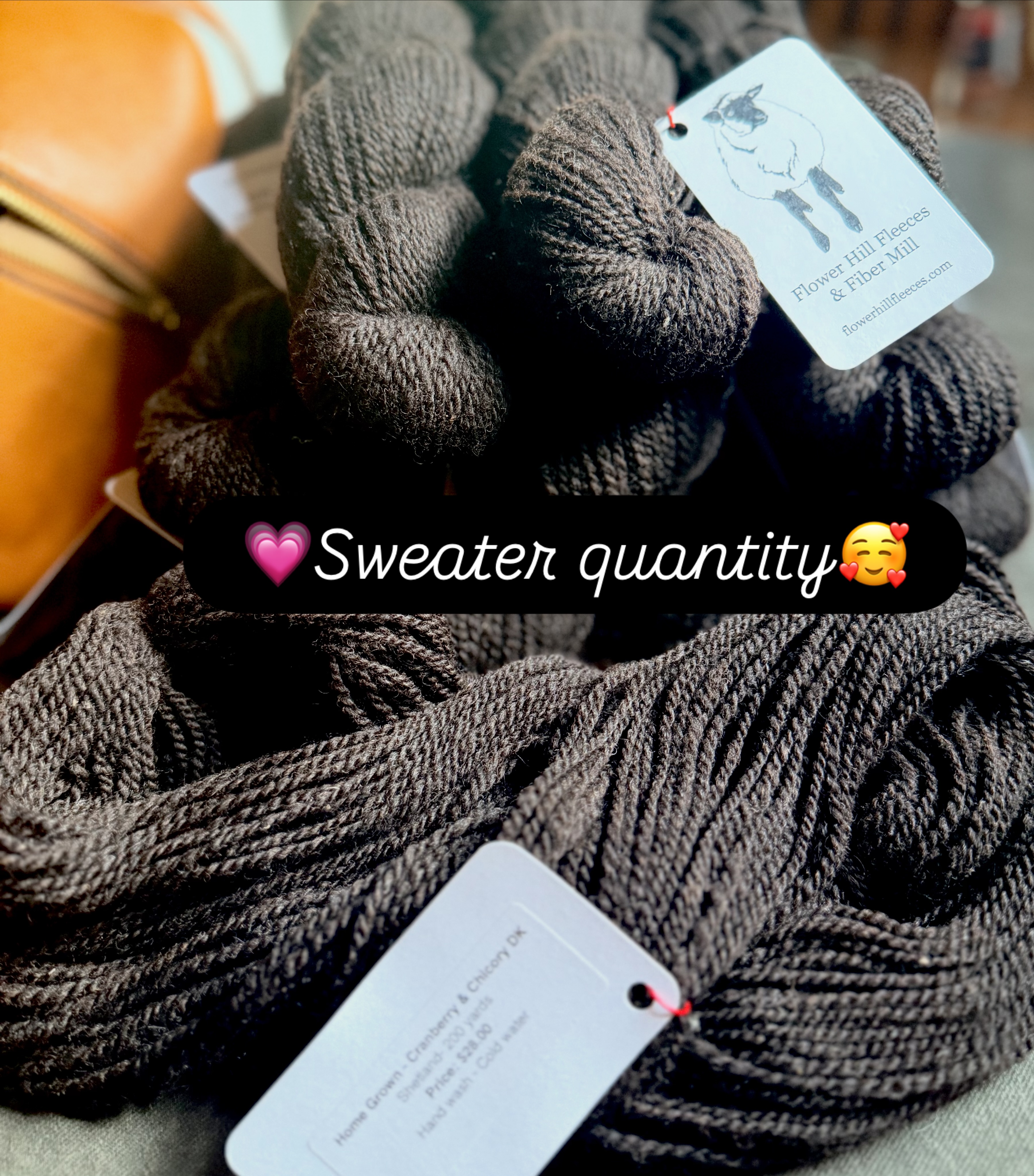Farm Yarn is one of my favorite yarns in the world. I have bought 3 sweaters quantity in the last month! The projects I have planned I’ll post later…. But I did want to talk about why farm yarn… because besides playing in a fleece there is NO better feeling on this earth. You can literally feel the life in the yarn, its warmth exudes the life that it led, and it’s light, water resistant (most times), truly magic. Maybe I’m born in the wrong era, but nothing fills my soul like making something from sheep to sweater and if you haven’t processed the fleece yourself…. This is the next best thing….
This yarn is from Flower Hill Fleeces & Fiber Mill and it was milled by Jodi the shepherdess and owner. From two lambs named Cranberry & Chickory… how magical can you get, to know that Jodi raised these beautiful baby lambs, worked hard everyday at a life most of us on a cold winter’s morning would say “No Thank you”…. She was out there tending to her sheep and then processed the wool in her mill and made this beautiful, soft, luxurious fiber that I will never forget the story behind. I feel privileged to be a small part of their story, to walk around with their fleeces from their first year of life engulfing me in warmth and comfort.
Thank you to @flower_hill_fleeces to Cranberry & Chickory
#farmyarn #yarnlove #yarn #knitting #crochet
