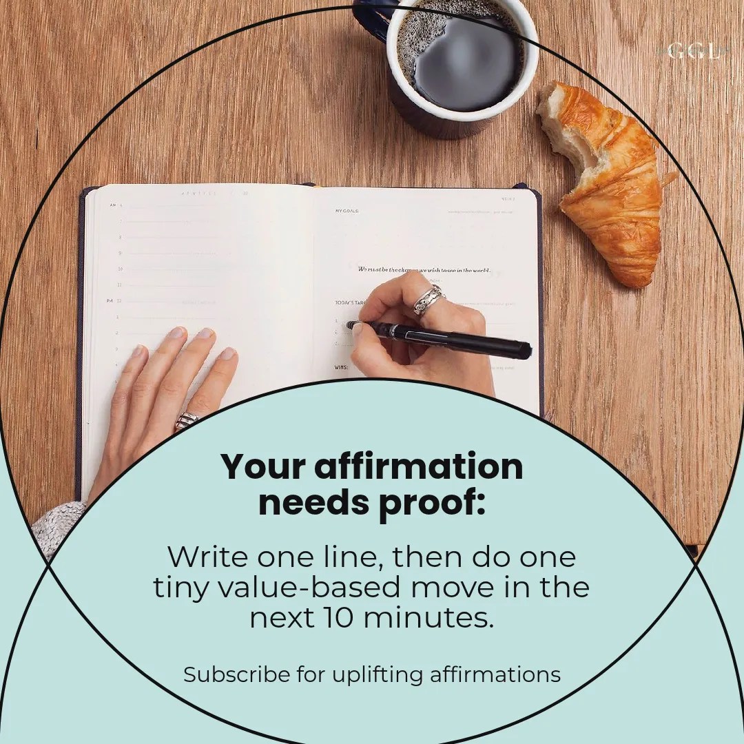 “I choose to live authentically.”
Now let’s prove it in the next 10 minutes—because belief sticks when it shows up in real life. 🌱
Try the “affirmation + proof” method today:
1) Write one line (your affirmation).
“I choose to live authentically.”
“I am intentional in my actions.”
2) Add one tiny, verifiable action.
Reply to one honest text.
Make one value-based decision.
Pause before you say yes to something you don’t want.
Post your affirmation + proof in the comments.
If you’re thinking “what if I’m not consistent?” you’re not alone—we’re building this together, one small moment at a time. 💛
Subscribe for uplifting affirmations
#PositiveAffirmations #IntentionalLiving #GrowthMindset #Authenticity #GoalGetterLife